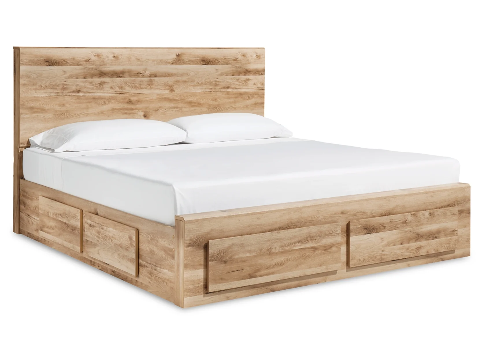Queen panel storage bed with 1 - Image 3