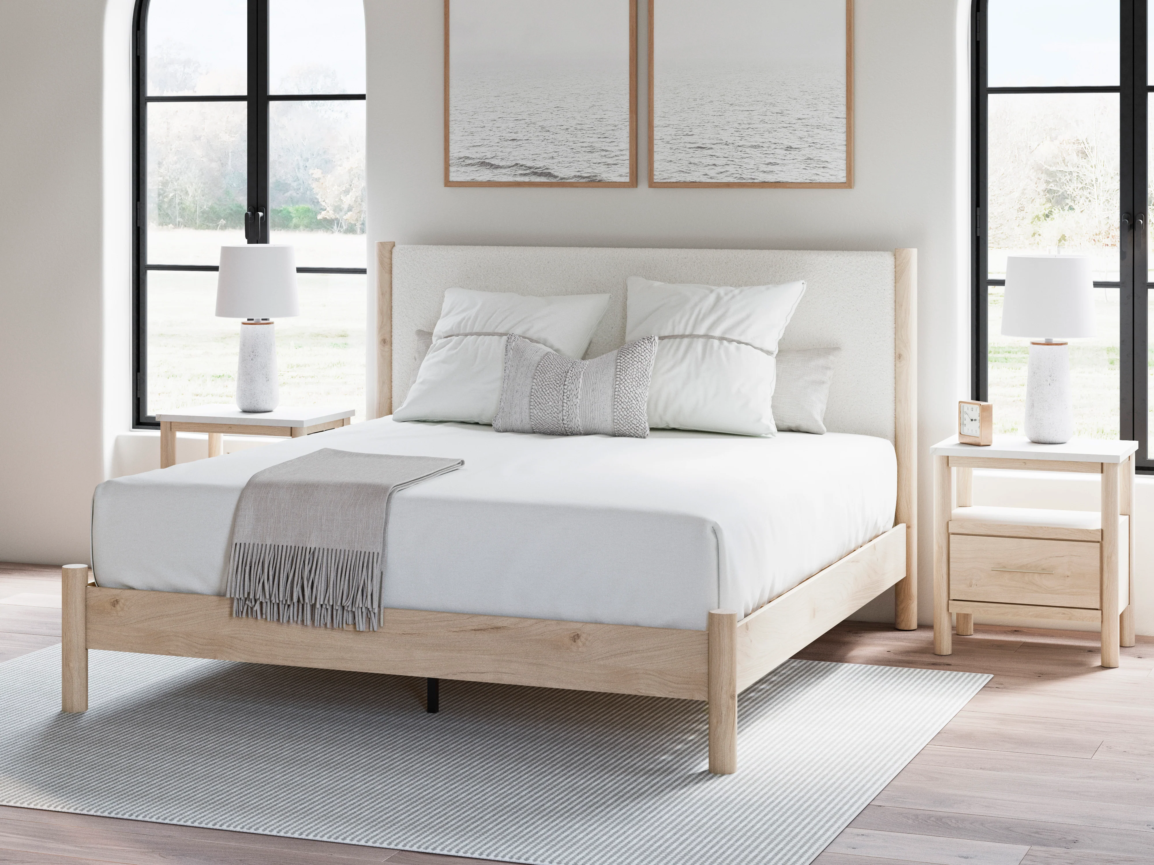 Ashley Cadmori Upholstered Panel Bed - Image 10