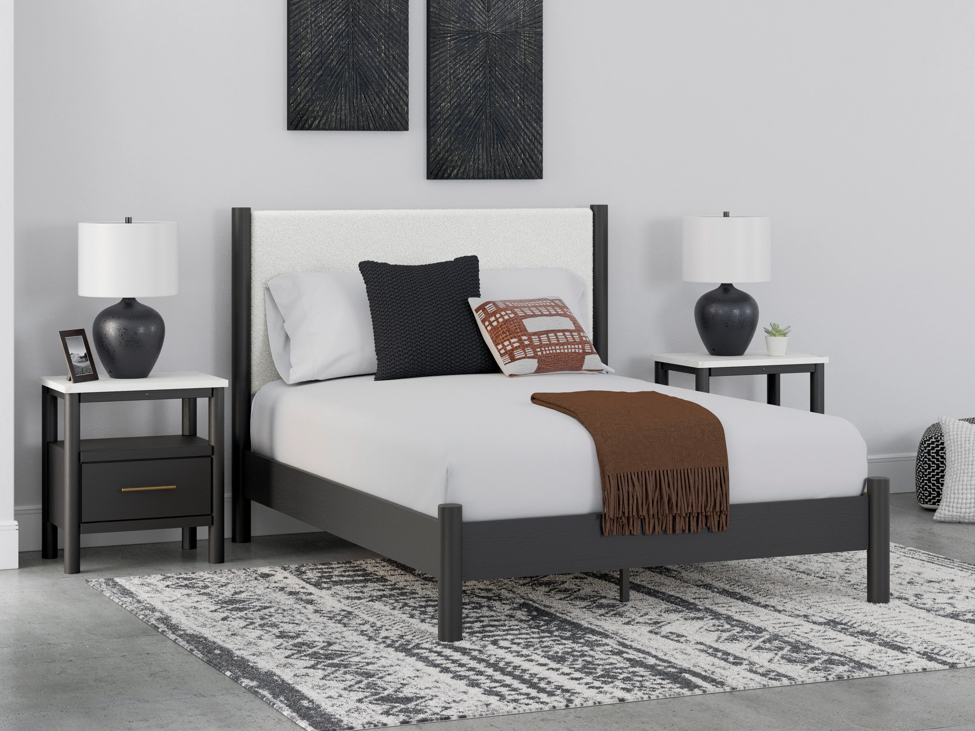 Ashley Cadmori Upholstered Panel Bed - Image 24