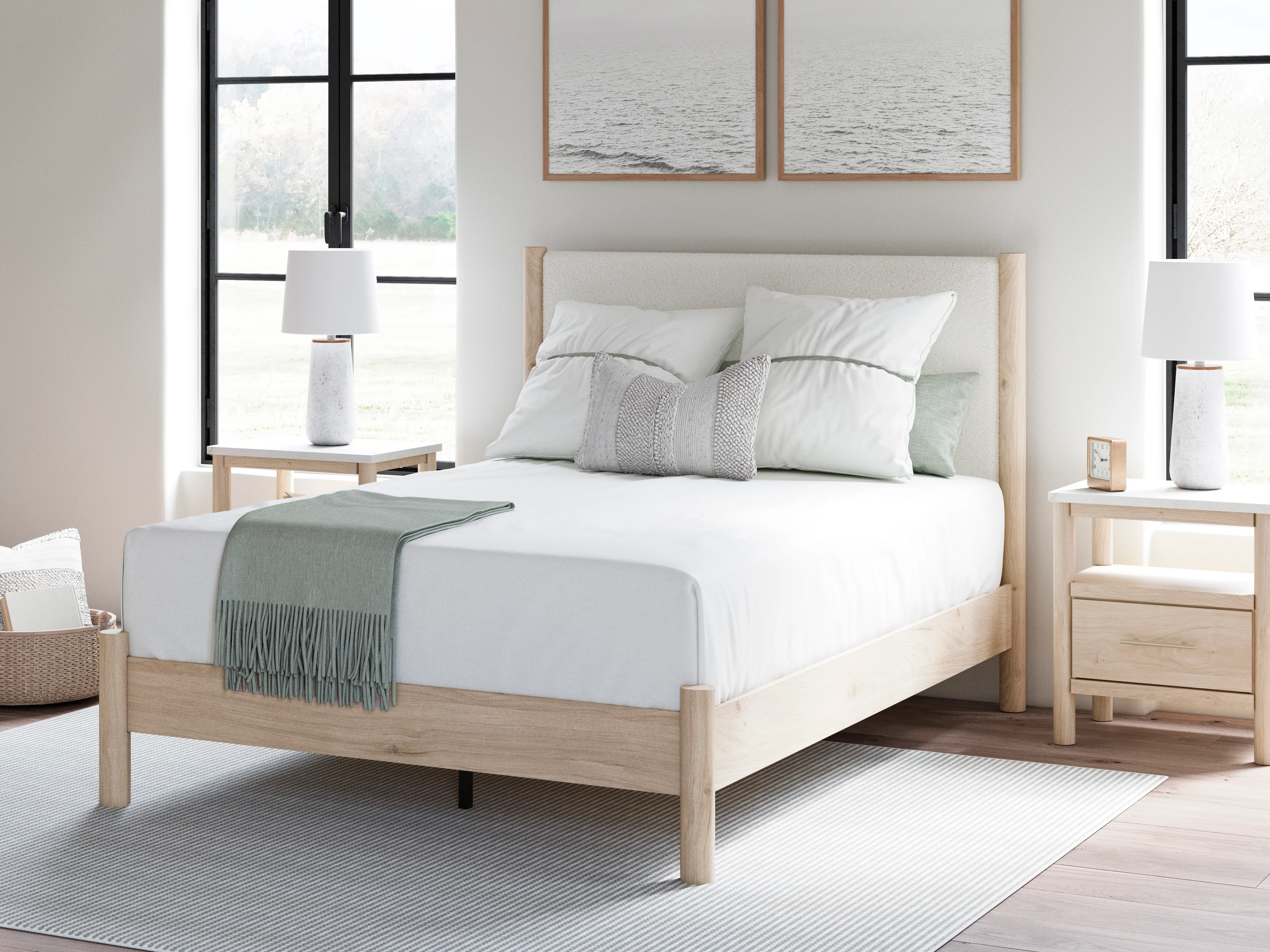Ashley Cadmori Upholstered Panel Bed - Image 3