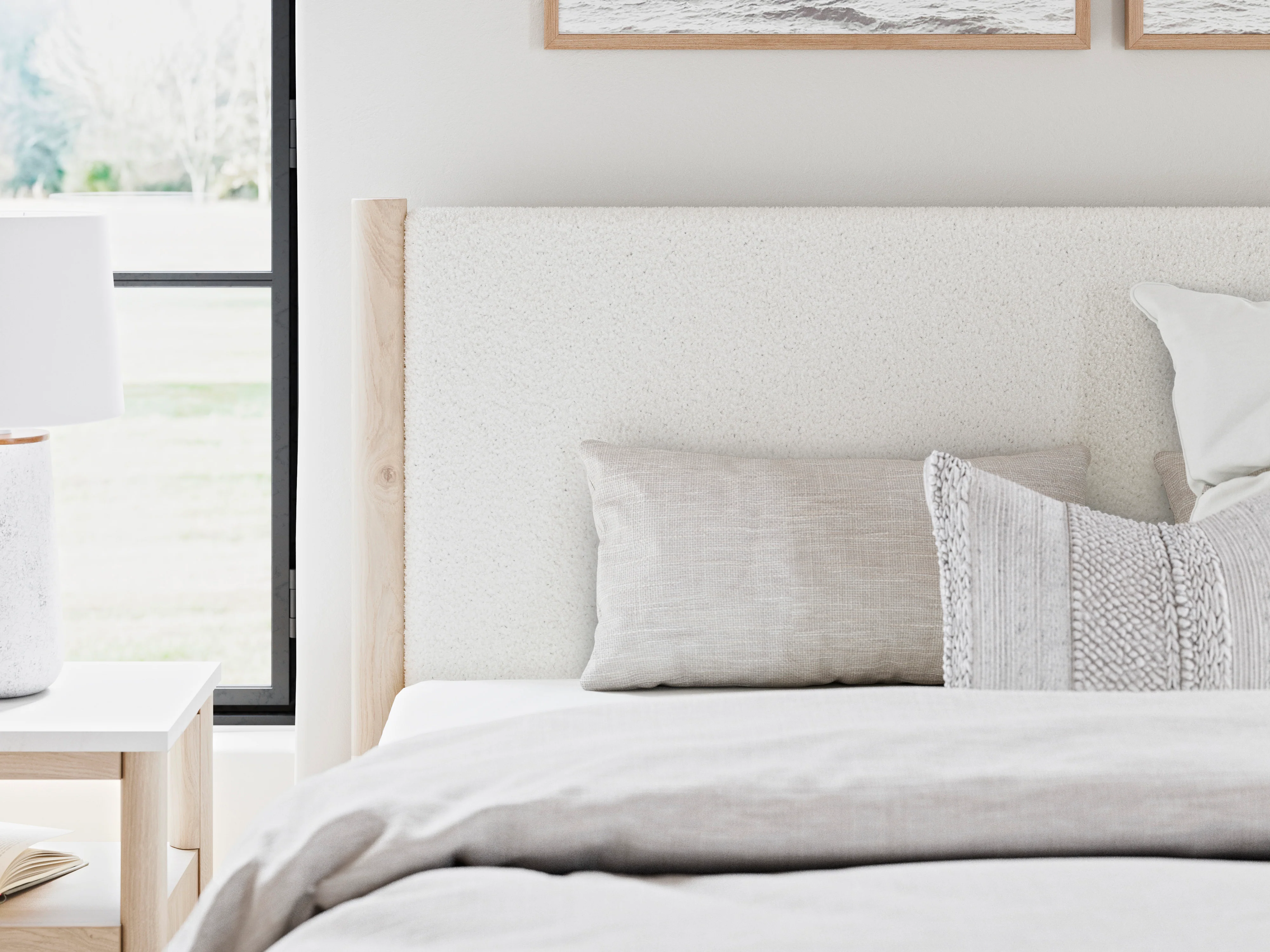 Cadmori Upholstered Panel Headboard - Image 4