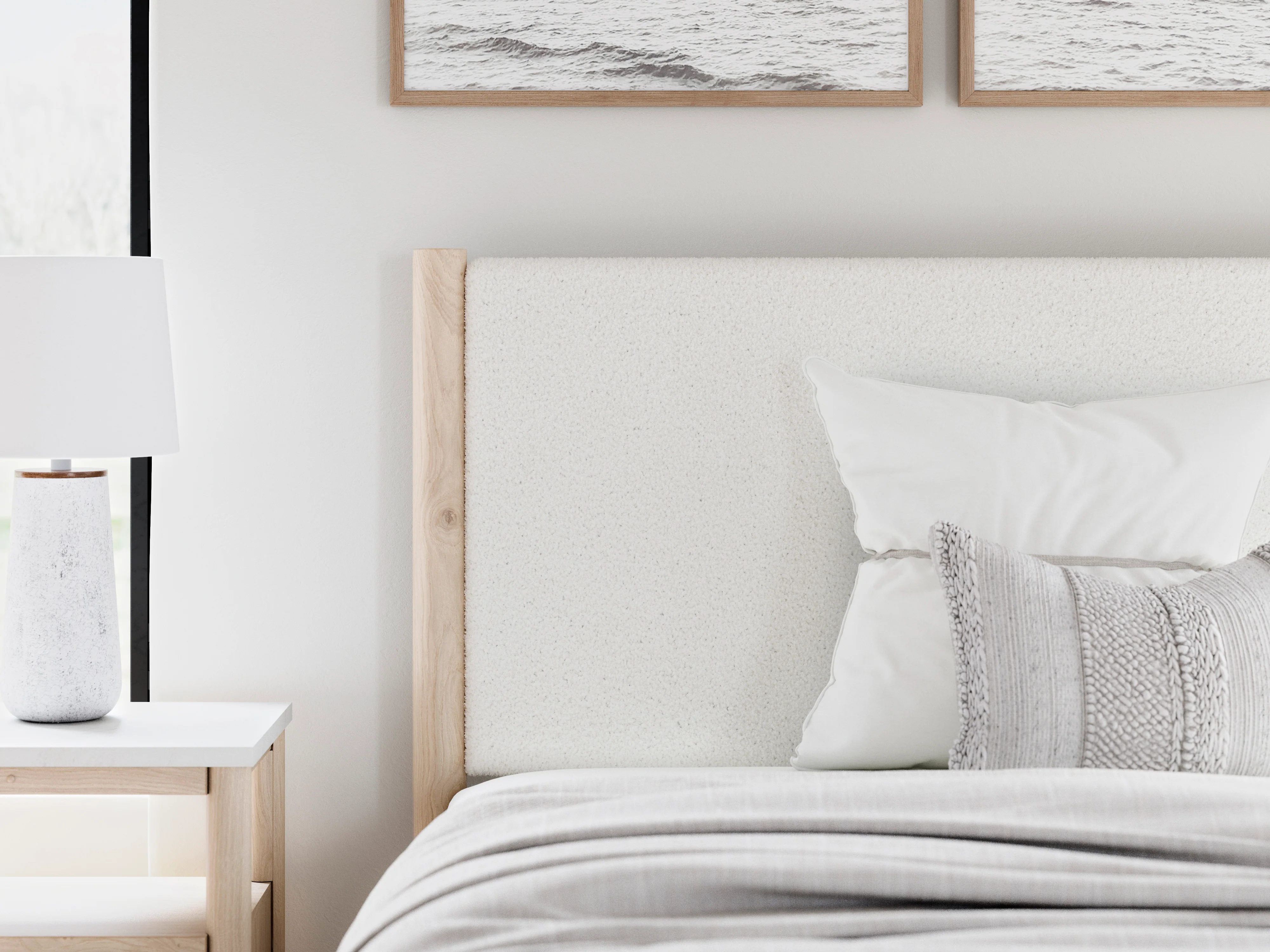 Cadmori Upholstered Panel Headboard - Image 6