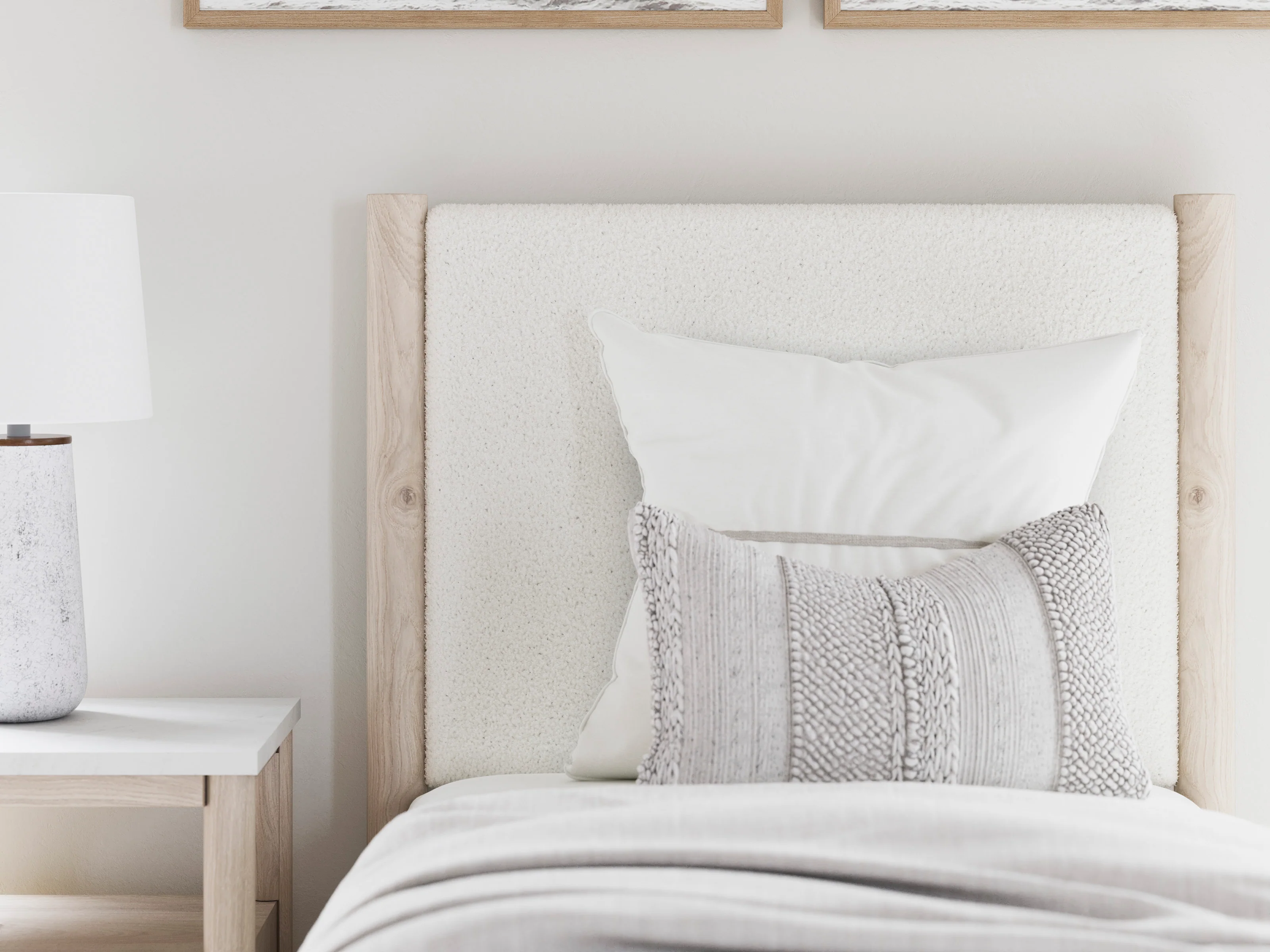 Cadmori Upholstered Panel Headboard - Image 7