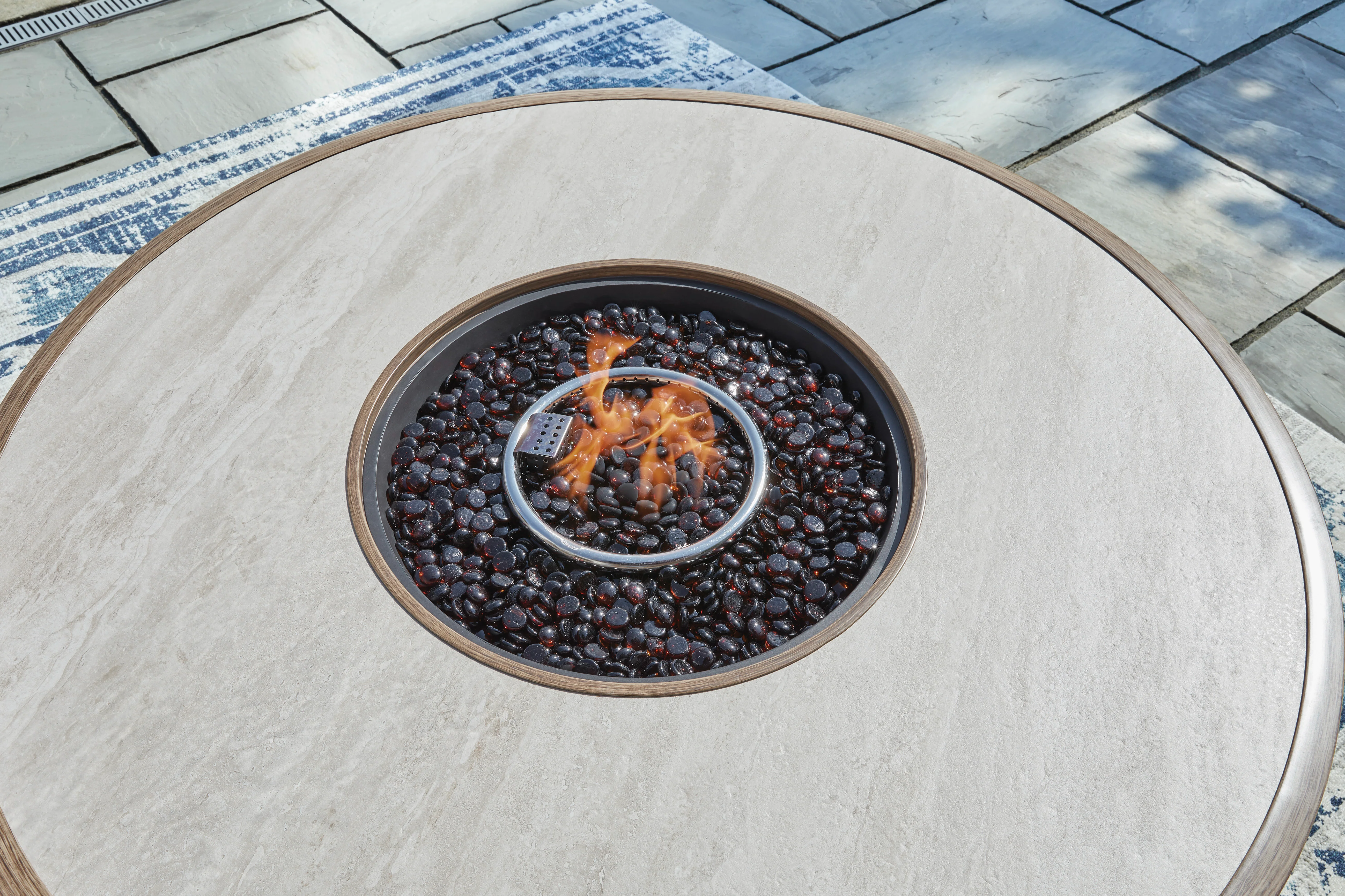 Rainier Ranch Outdoor Dining Fire Pit Table - Image 7
