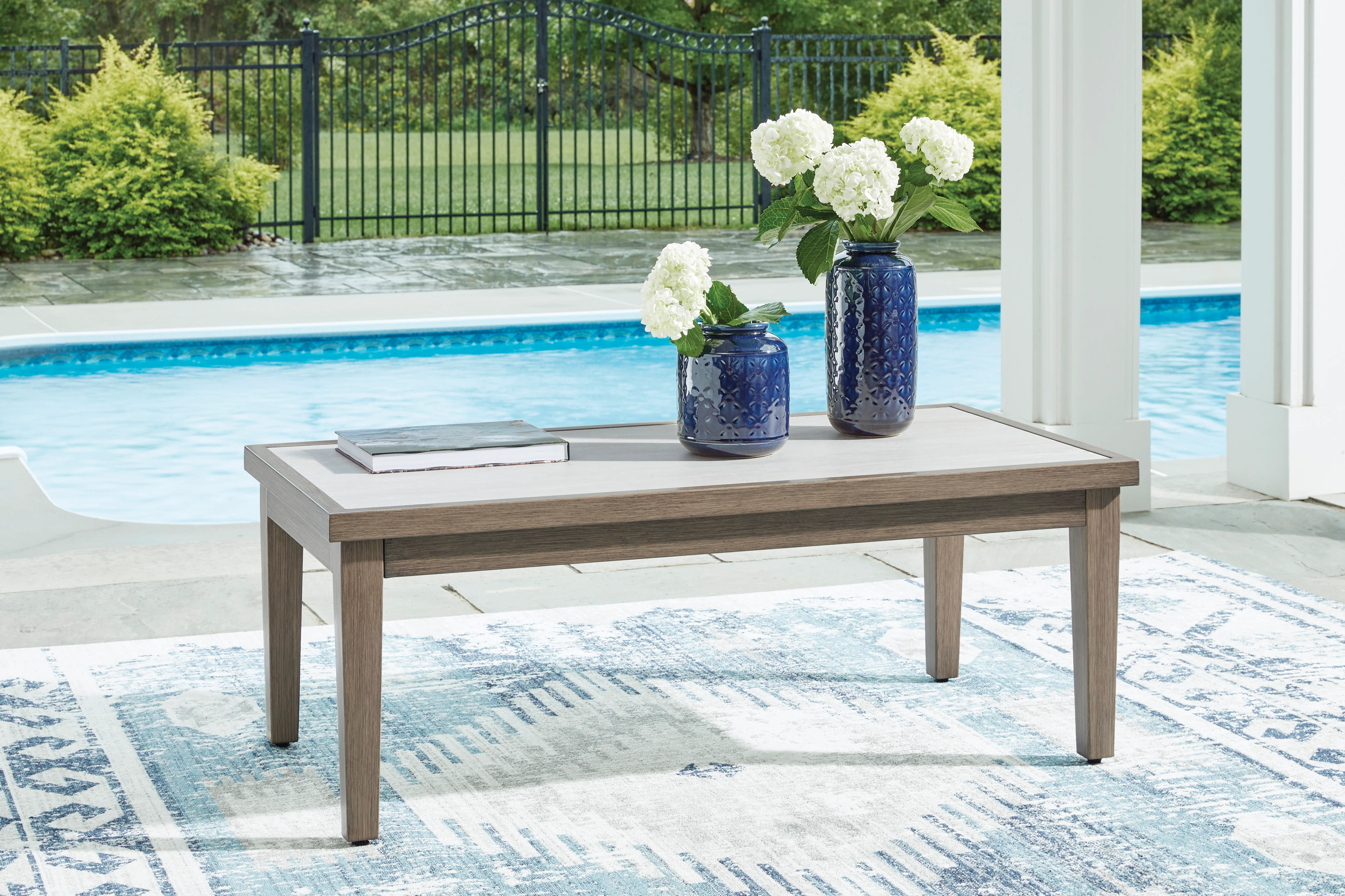 Ashley Rainier Ranch Outdoor Patio Coffee Table - Image 2
