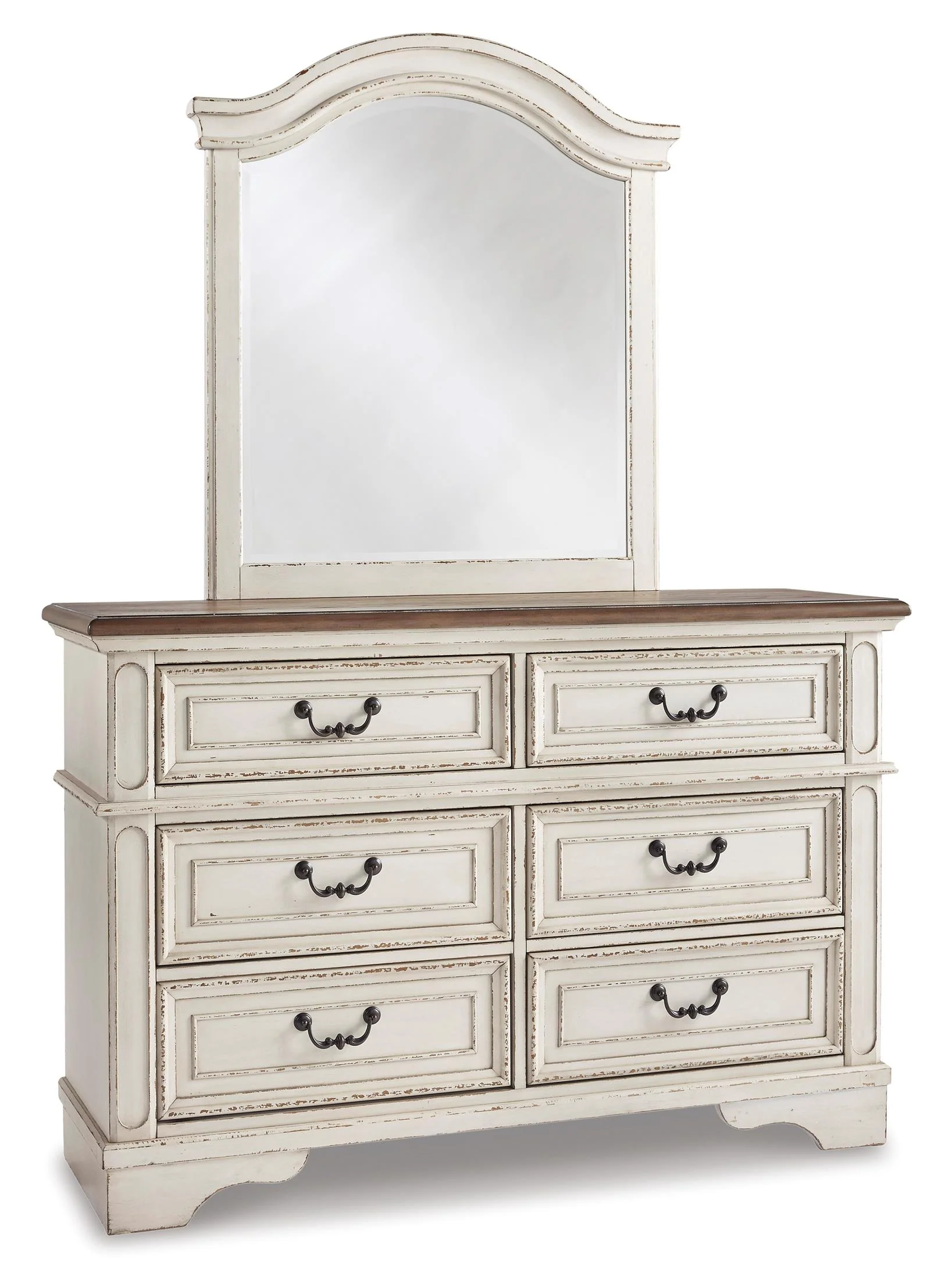 Realyn 54" 6 Drawer Dresser and Mirror - Image 3