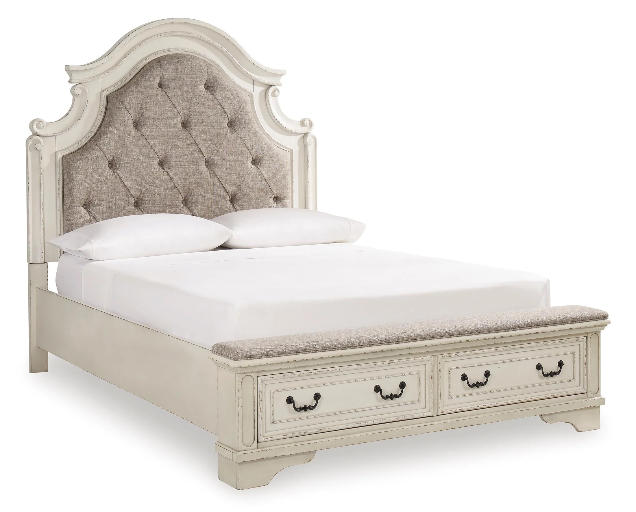 Realyn Upholstered Panel Storage Bed