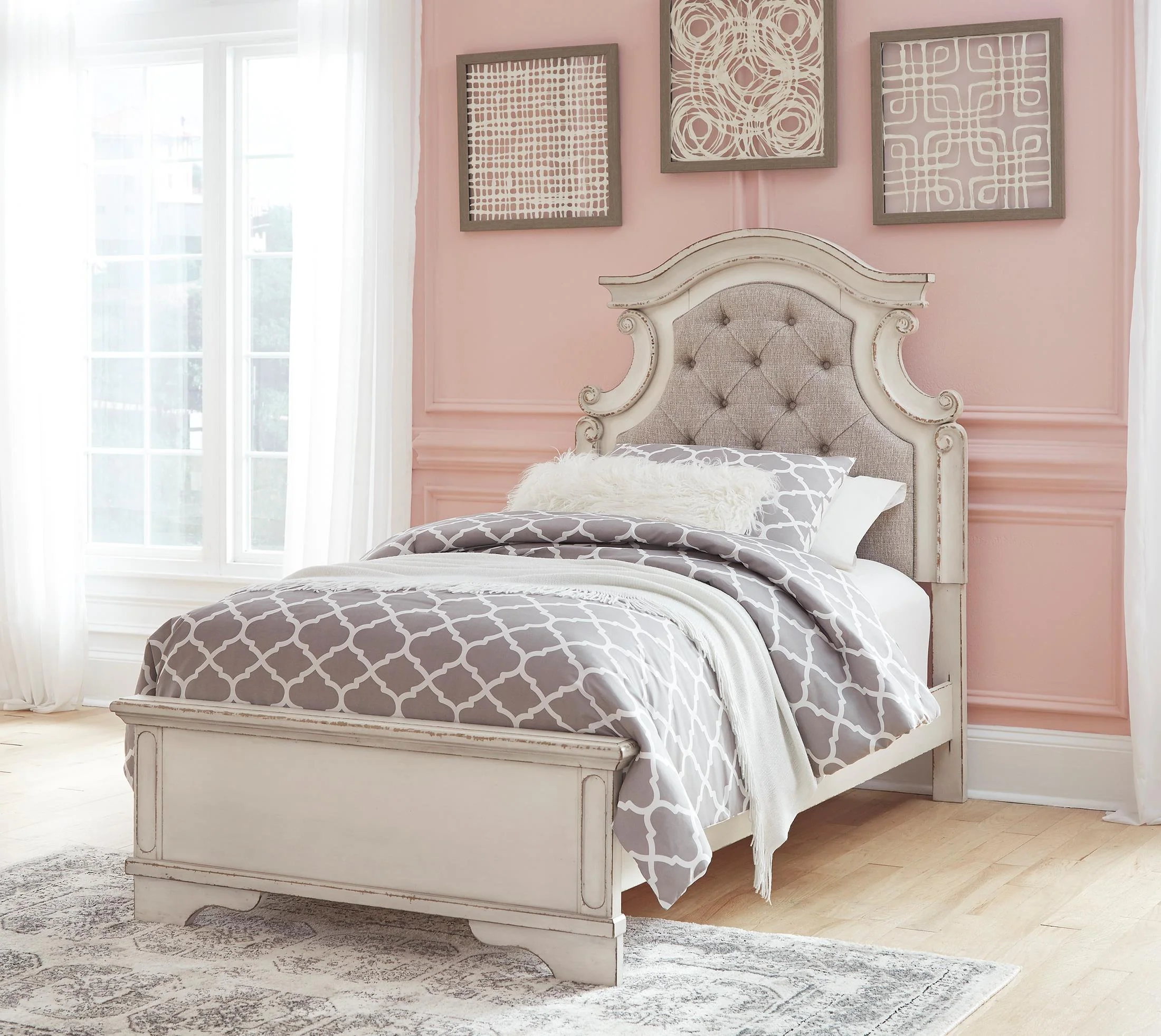 Realyn Upholstered Panel Bed - Image 2
