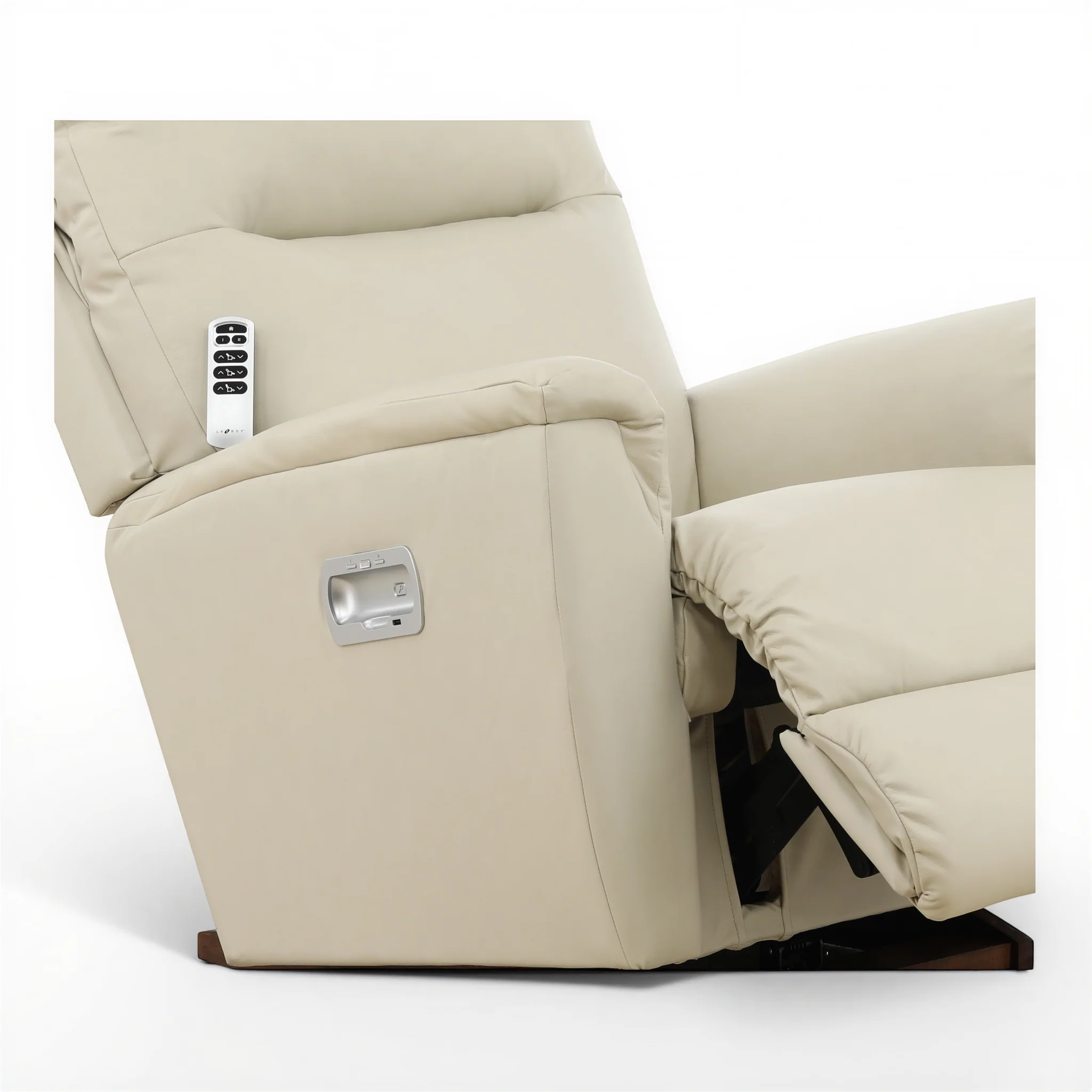 La-Z-Boy Norton Leather Power Rocker Recliner - Image 12