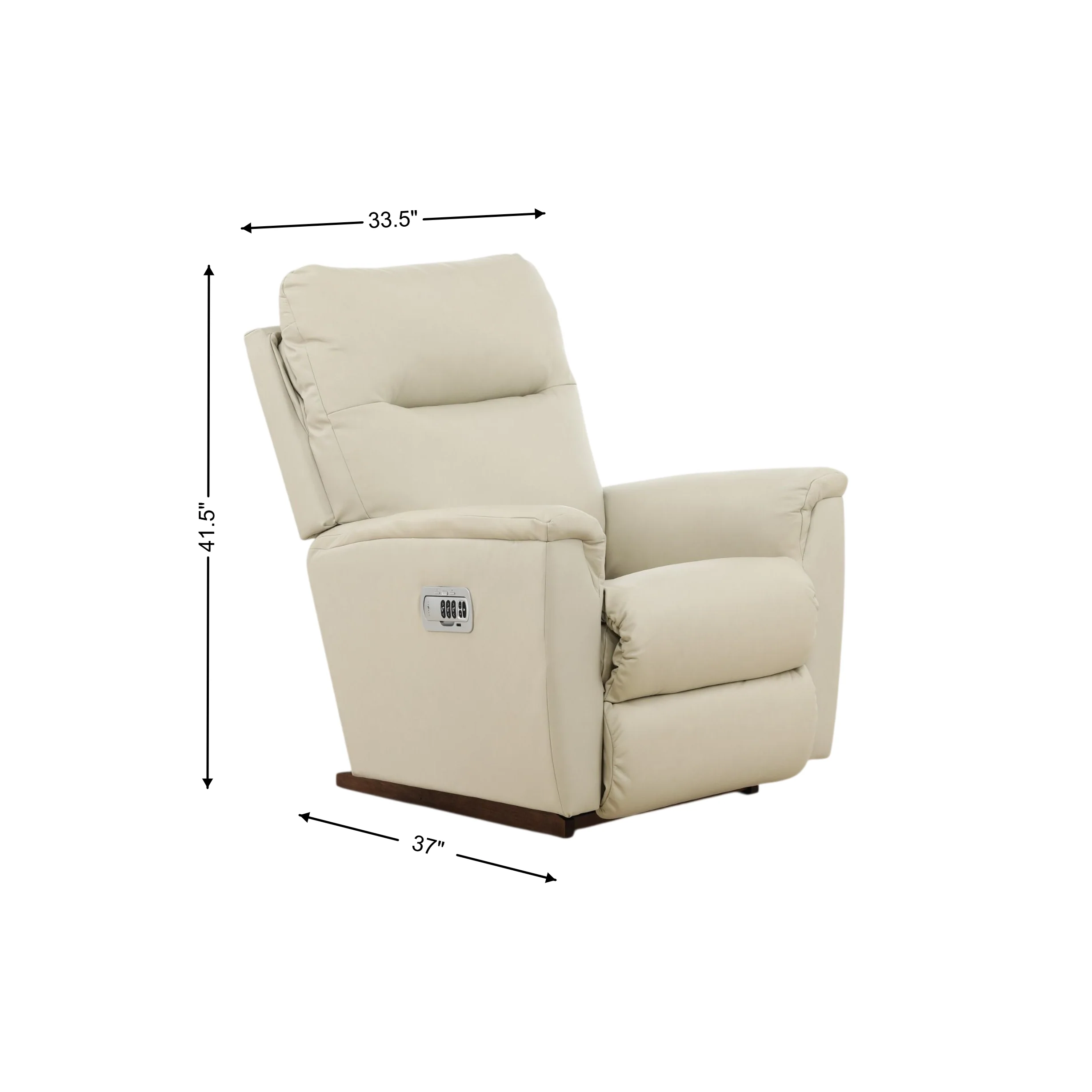 La-Z-Boy Norton Leather Power Rocker Recliner - Image 15