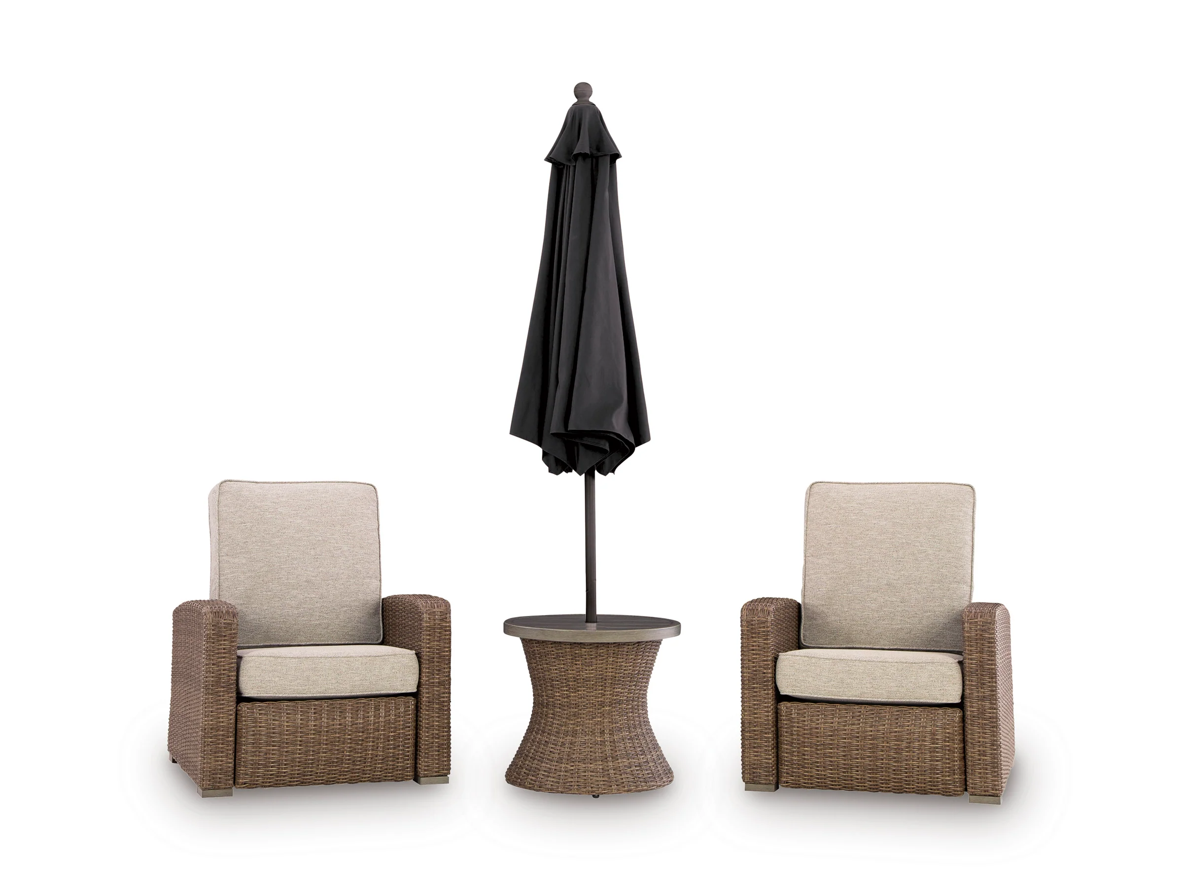 Ashley Revare Beach Outdoor Patio Round End Table - Image 3
