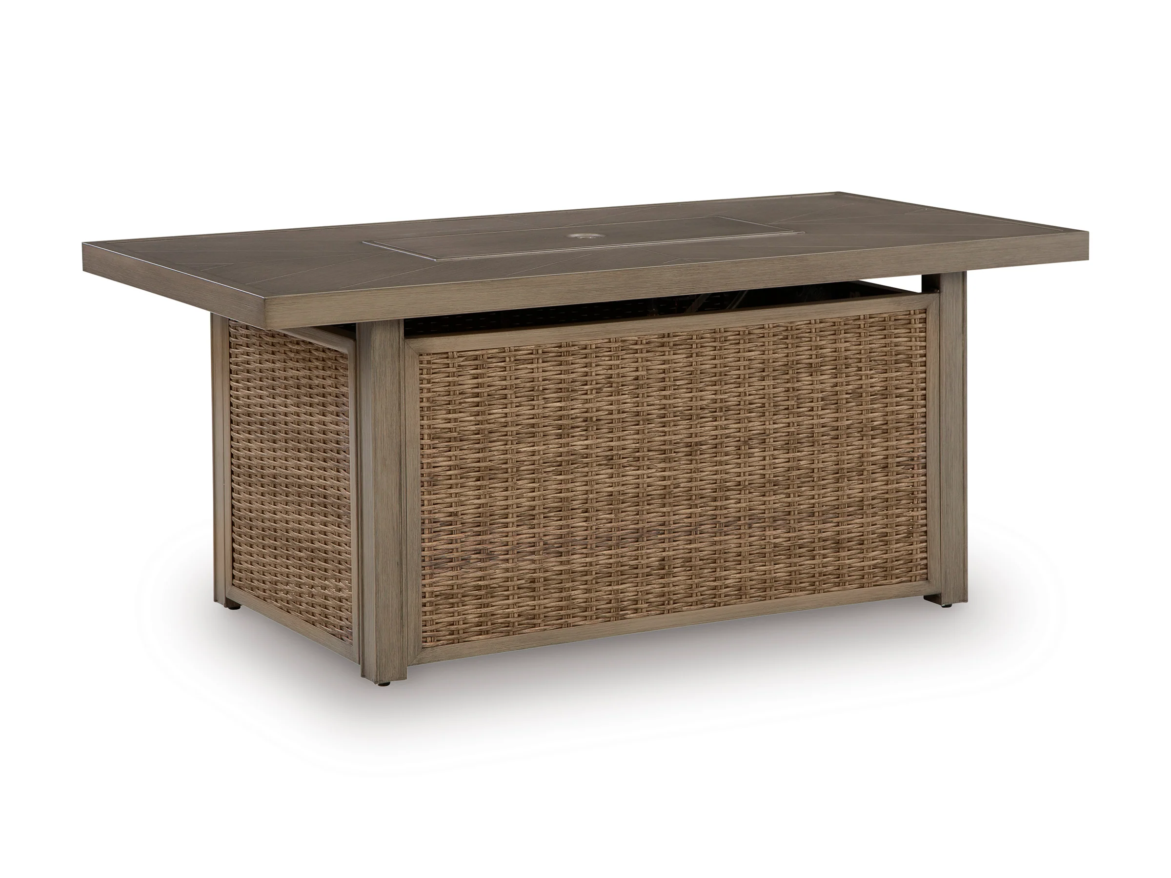 Revare Beach Rectangular Fire Pit Table - Image 4
