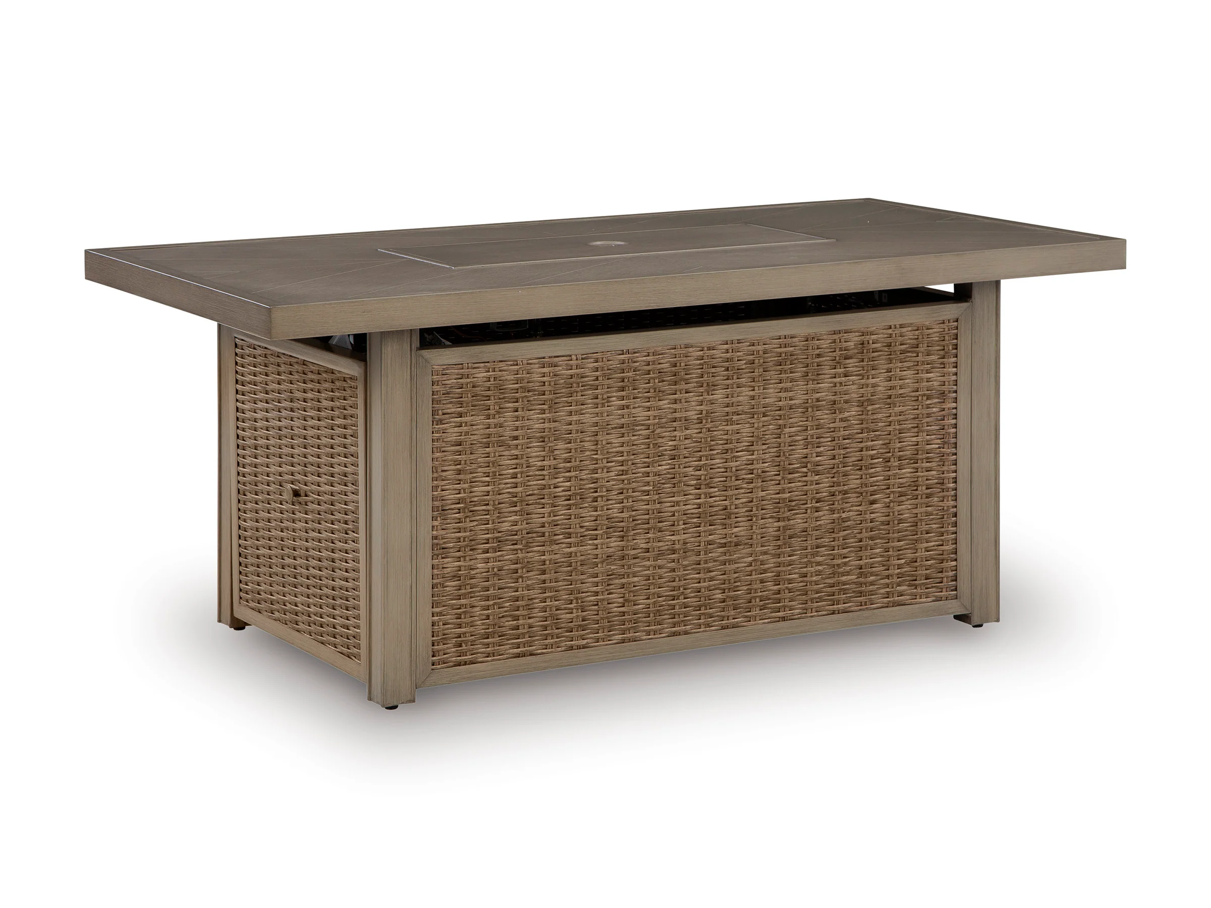 Revare Beach Rectangular Fire Pit Table - Image 5