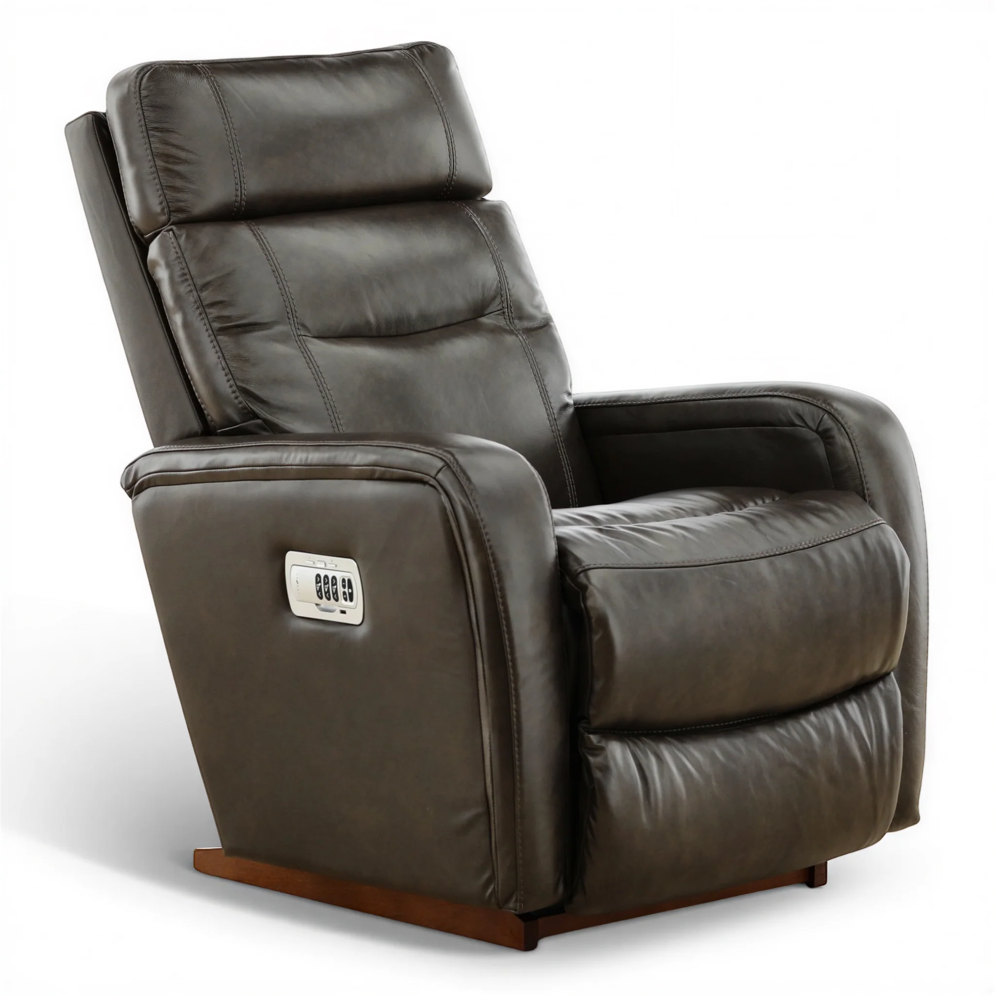 La-Z-Boy Baron Leather Power Rocker Recliner with Power Headrest and Lumbar - Image 4