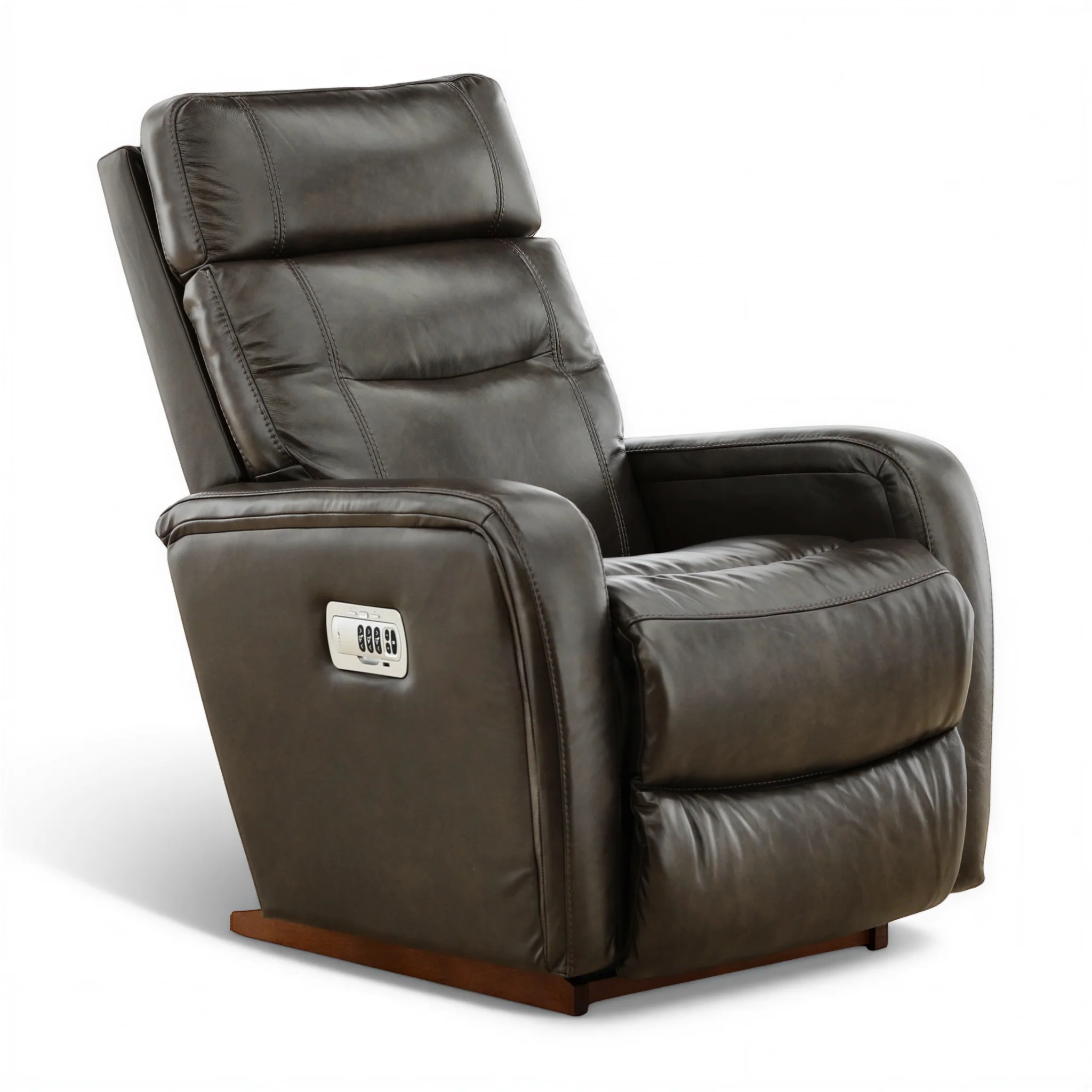 La-Z-Boy Baron Leather Power Rocker Recliner with Power Headrest and Lumbar - Image 6