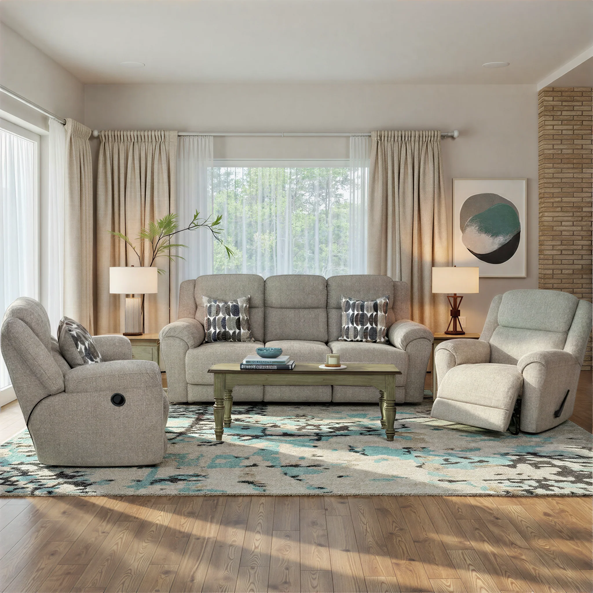 Peppar Reclining Sofa - Image 2