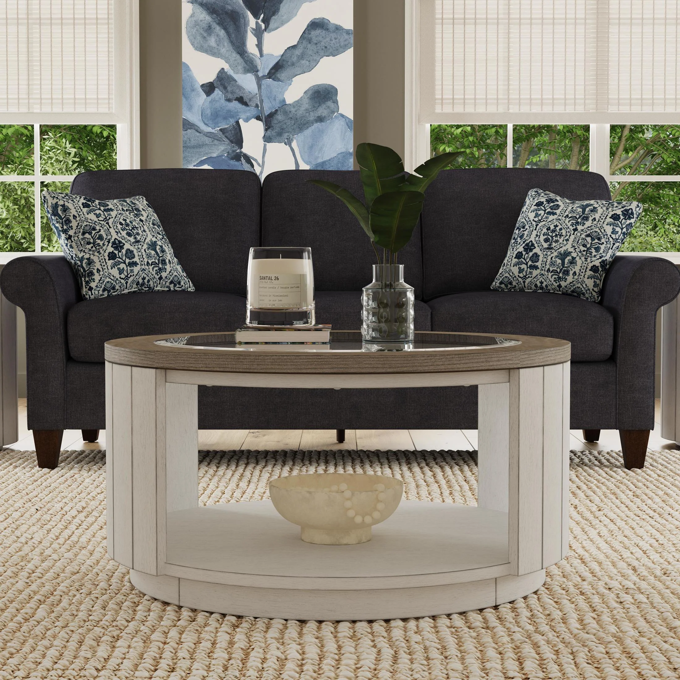 Flexsteel Melody Round Coffee Table with Casters - Image 3