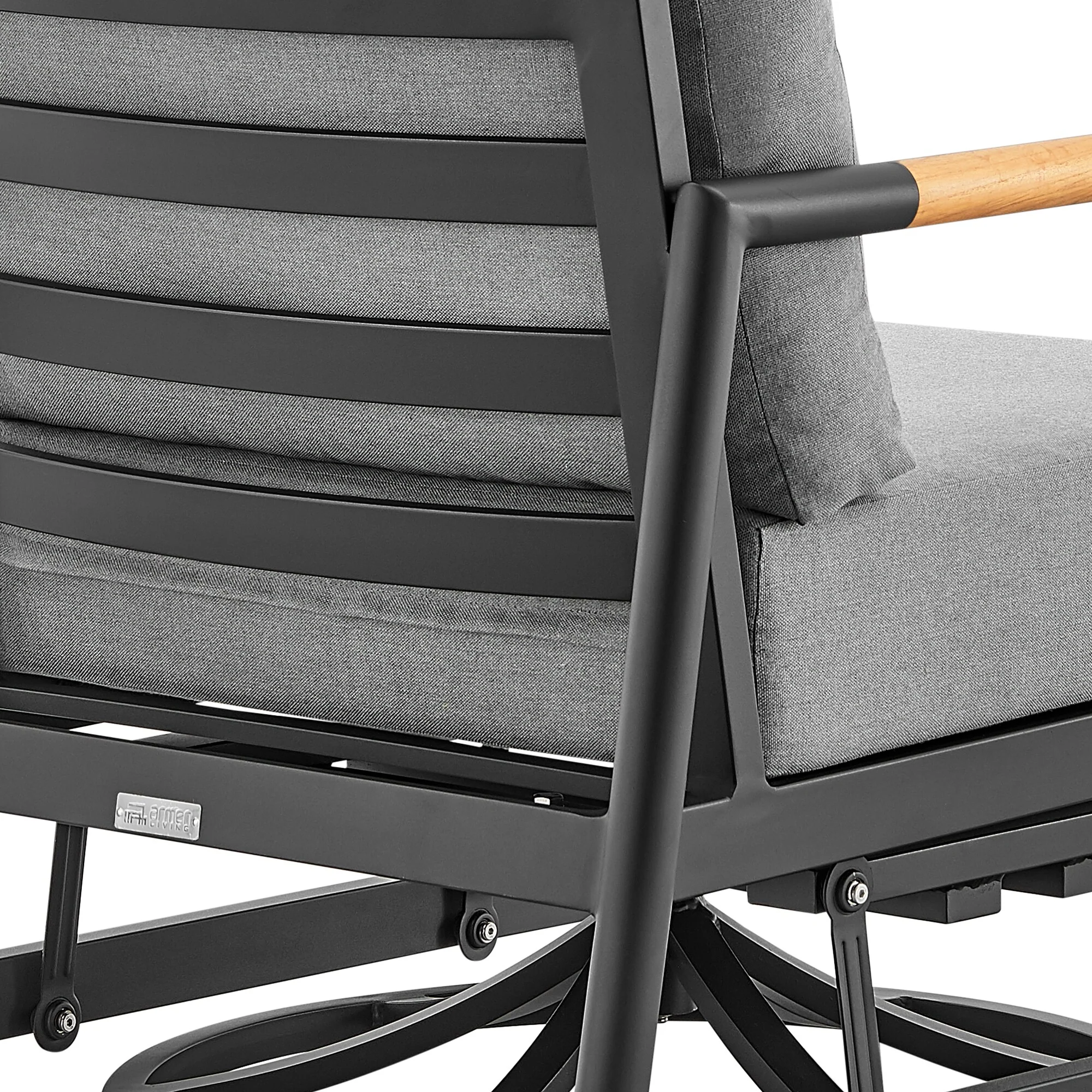 Royal Outdoor Patio Swivel Glider Lounge Chair - Image 6