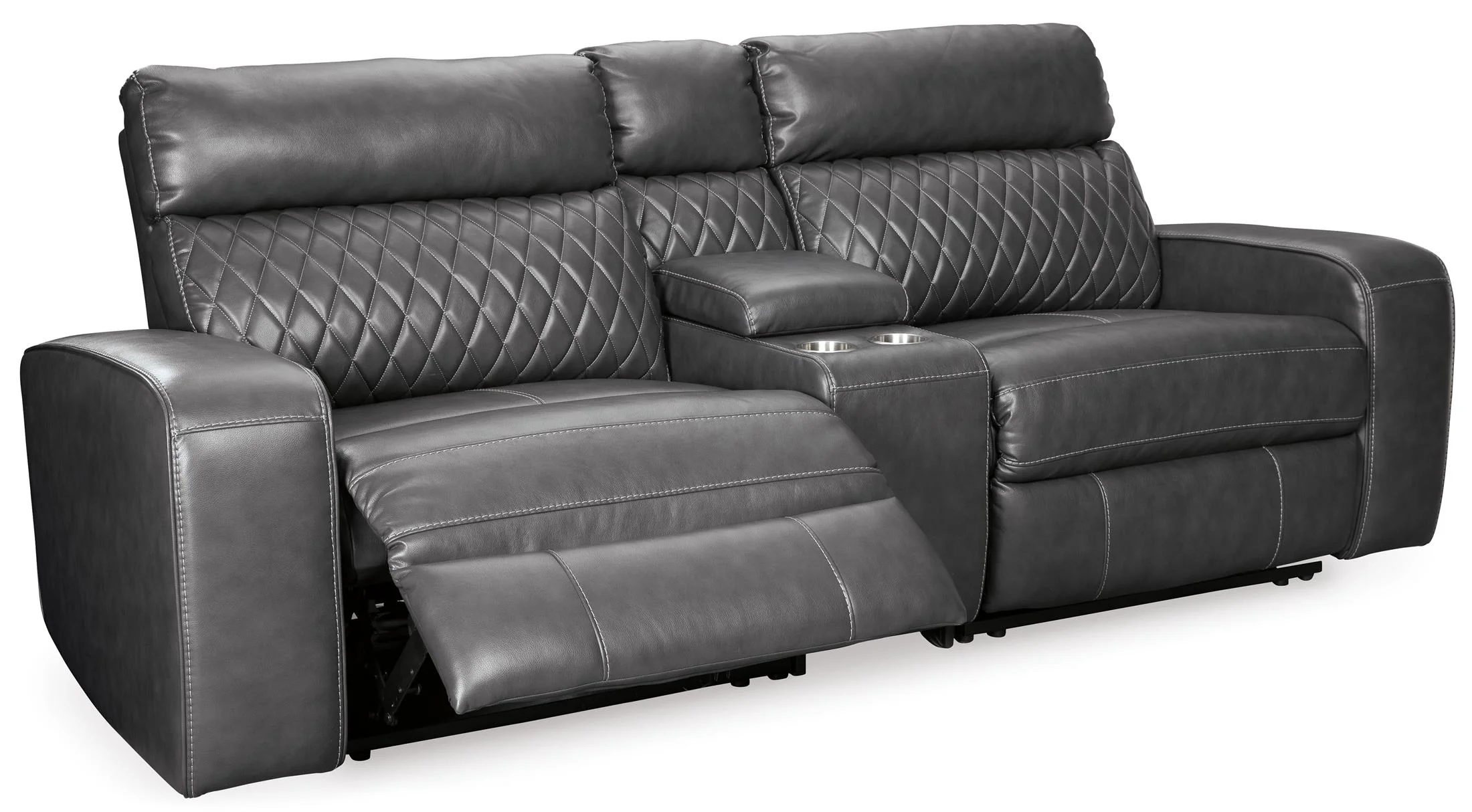 Samperstone 3-Piece Power Reclining Modular Loveseat - Image 3