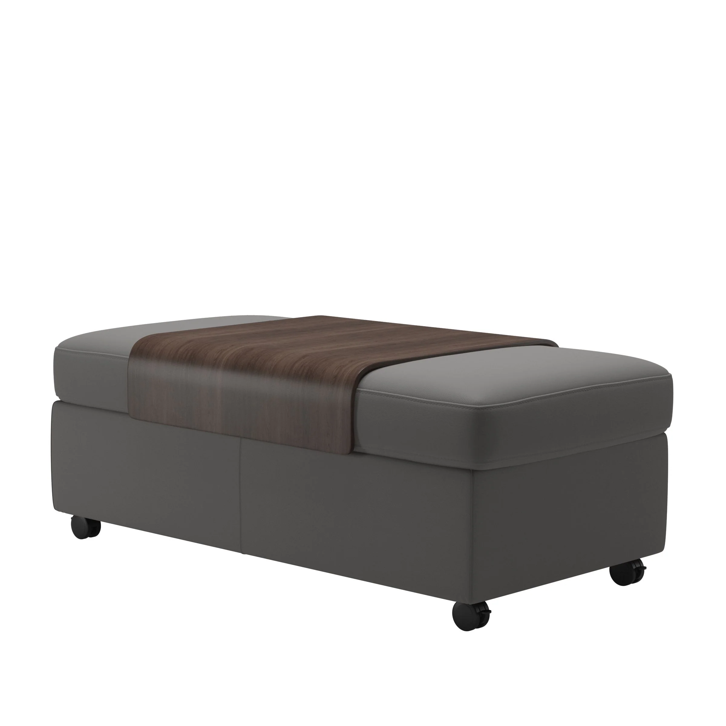 Stressless Sapphire Double Ottoman with Table - Image 2