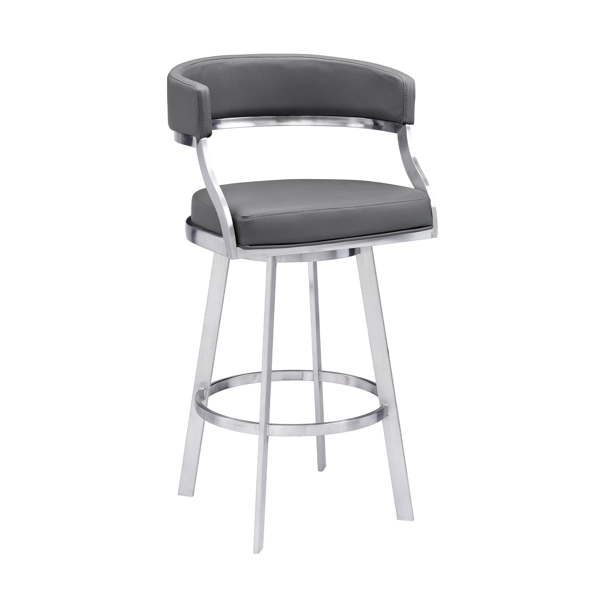 Saturn 26" Counter Height Swivel Bar Stool - Image 2