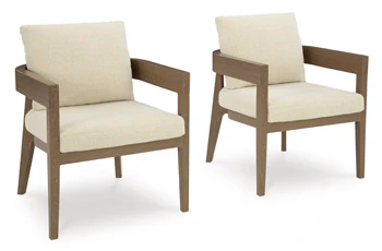 Ashley Serene Bay Outdoor Patio Dining Arm Chair (Set of 2)