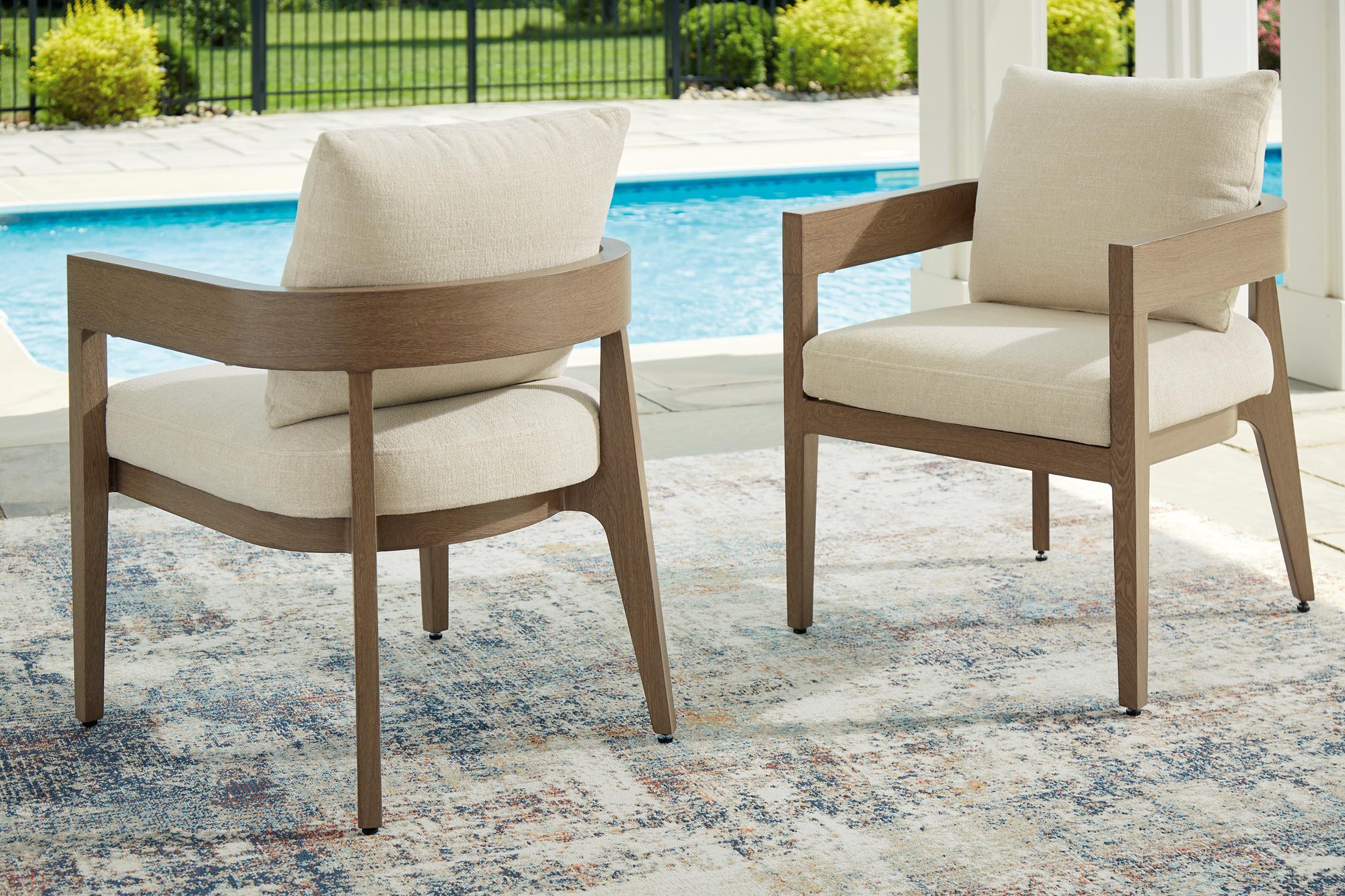 Ashley Serene Bay Outdoor Patio Dining Arm Chair (Set of 2) - Image 5