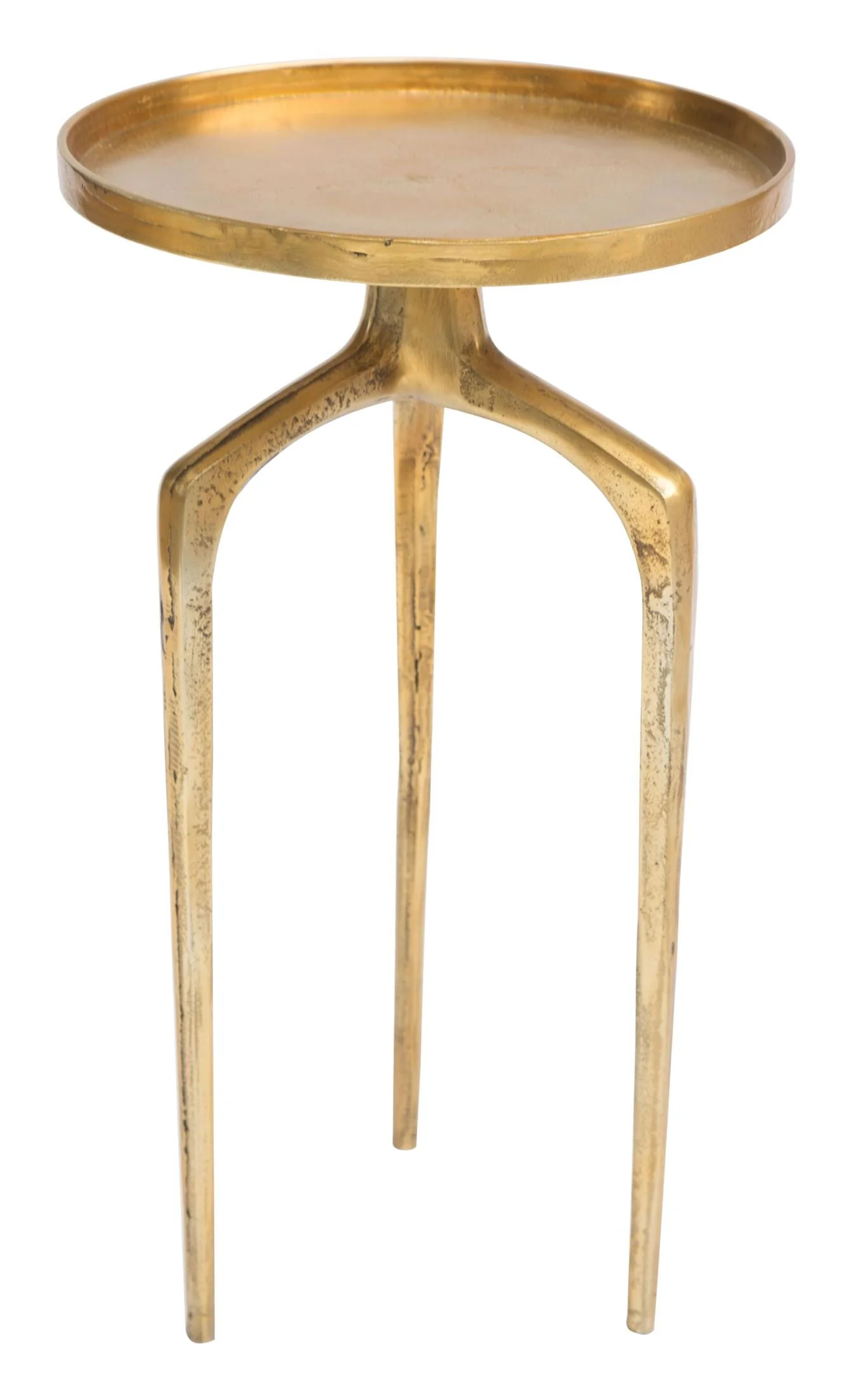 Set of 2 Como Accent Tables Antique Gold - Image 5
