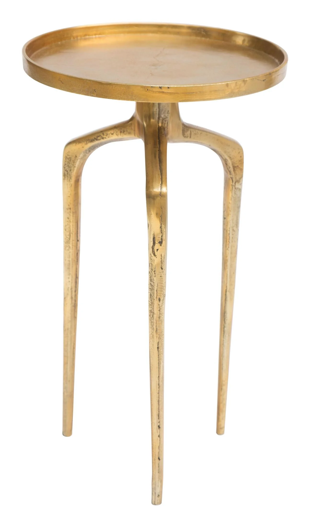 Set of 2 Como Accent Tables Antique Gold - Image 6