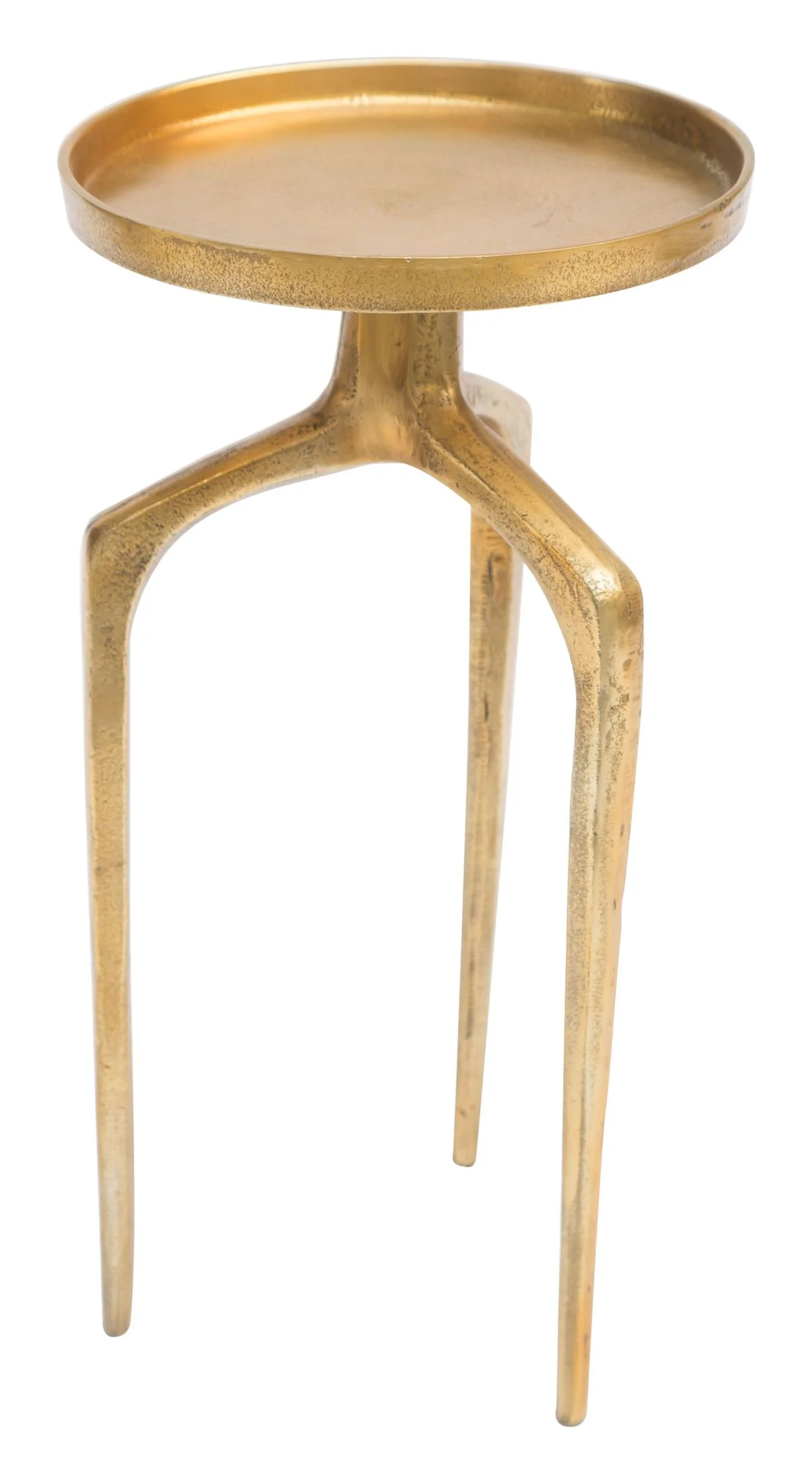 Set of 2 Como Accent Tables Antique Gold - Image 8