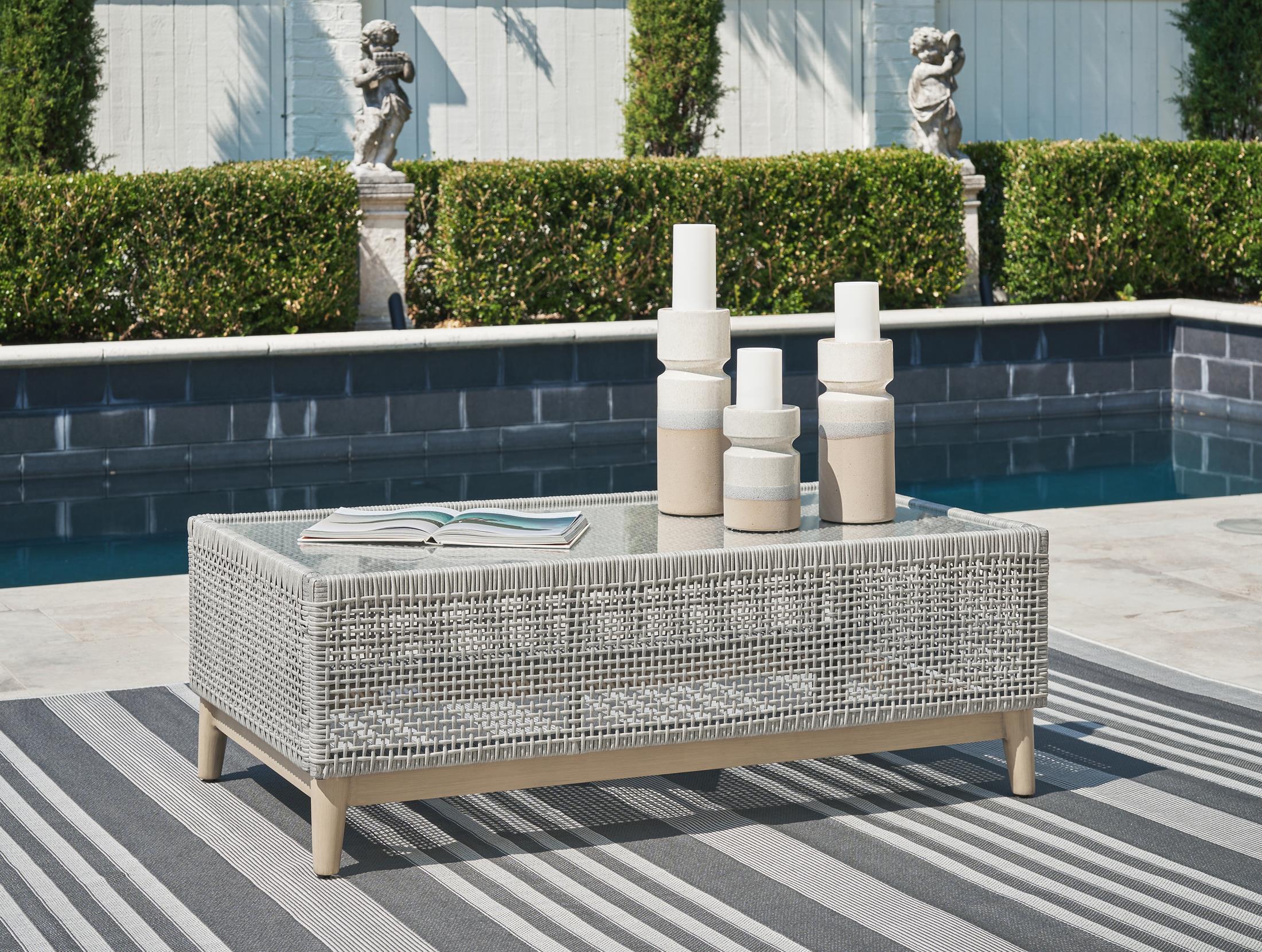 Ashley Seton Creek Outdoor Patio Coffee Table - Image 3