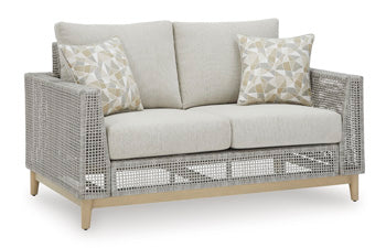 Seton Creek Outdoor Loveseat with Cushion - Image 2
