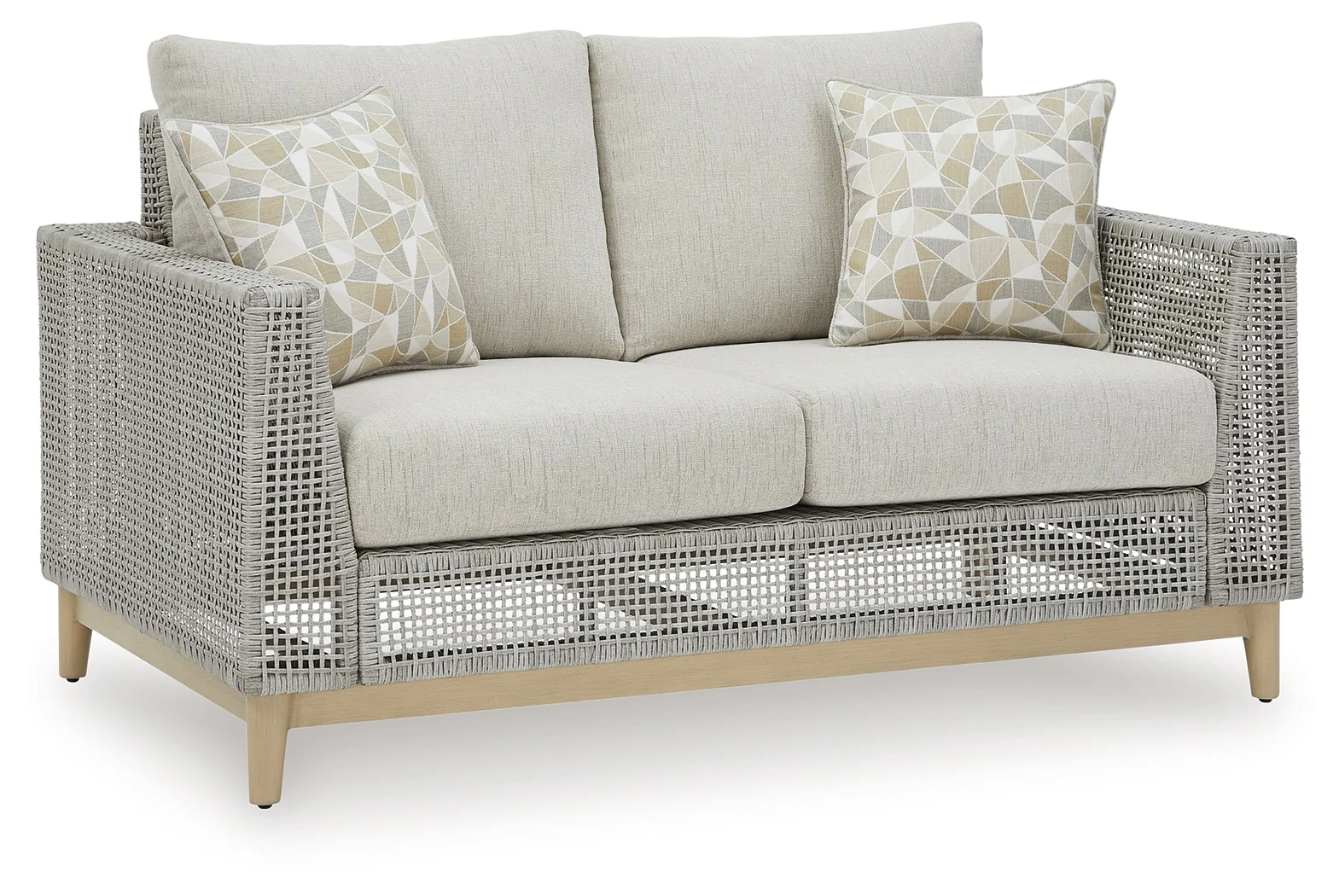 Seton Creek Outdoor Loveseat with Cushion - Image 4