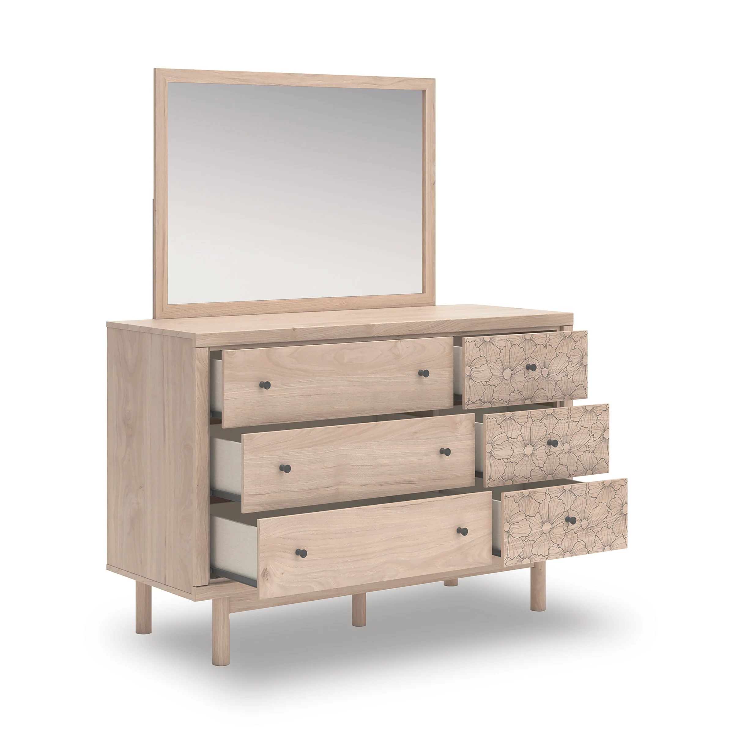 Shapella Dresser and Mirror - Image 4