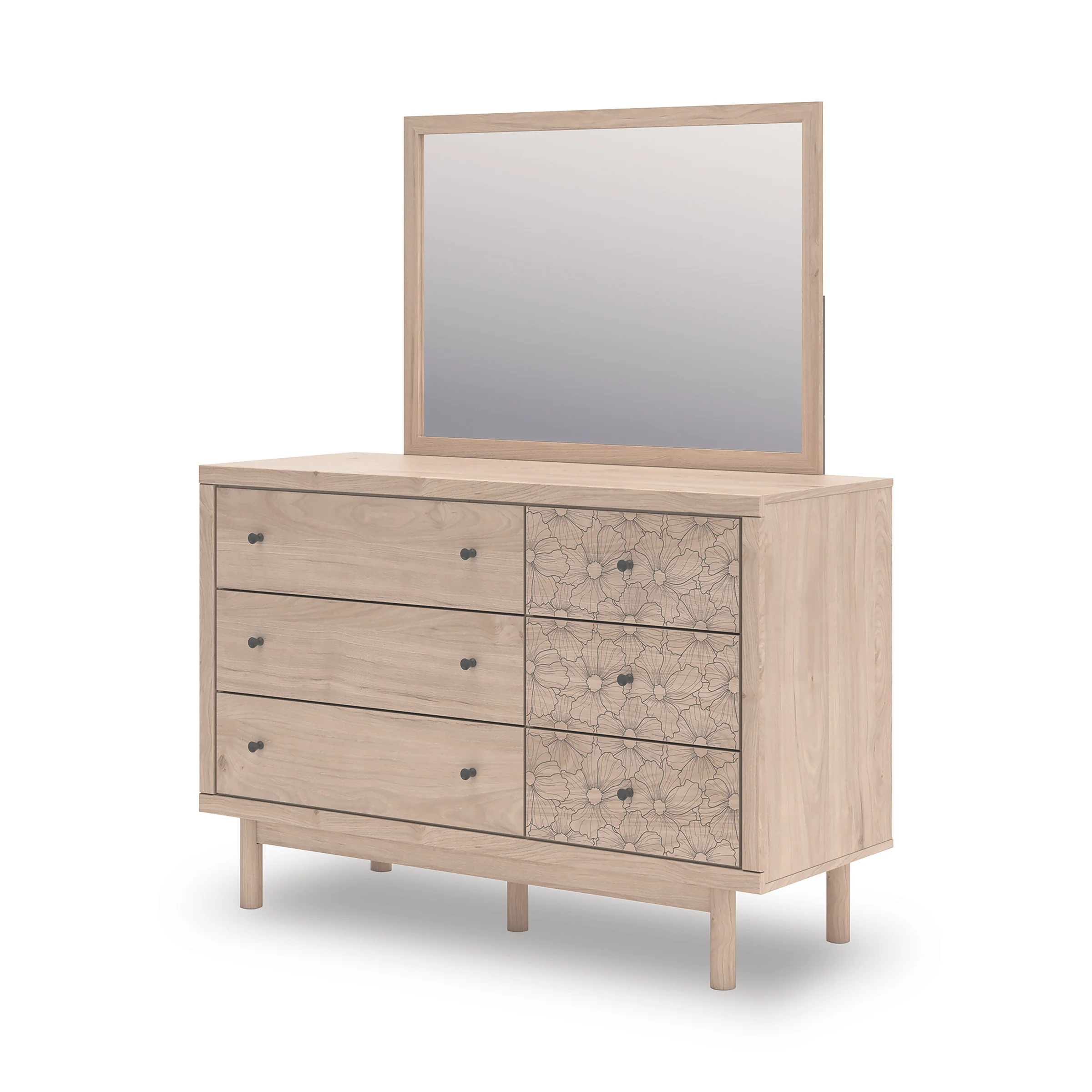 Shapella Dresser and Mirror - Image 5