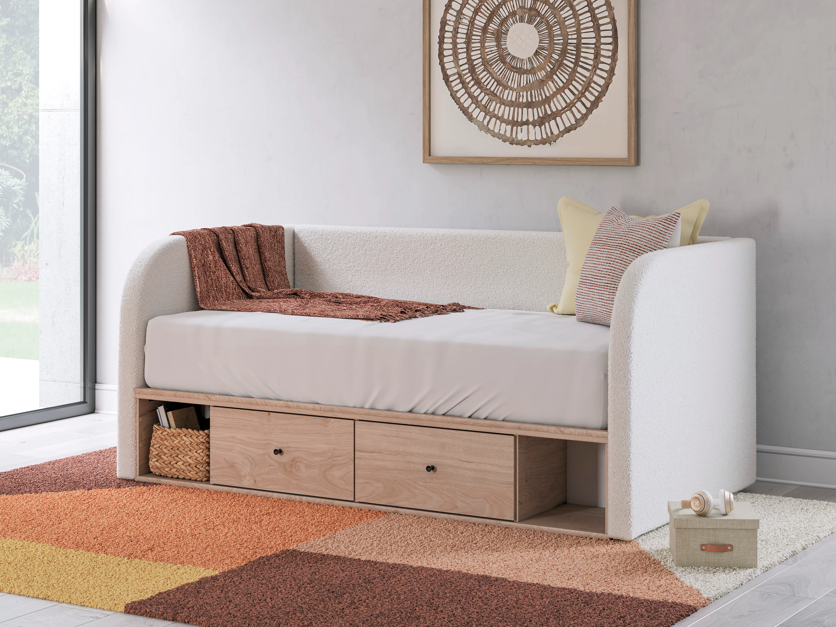 Shapella Upholstered Day Bed with Storage - Image 4