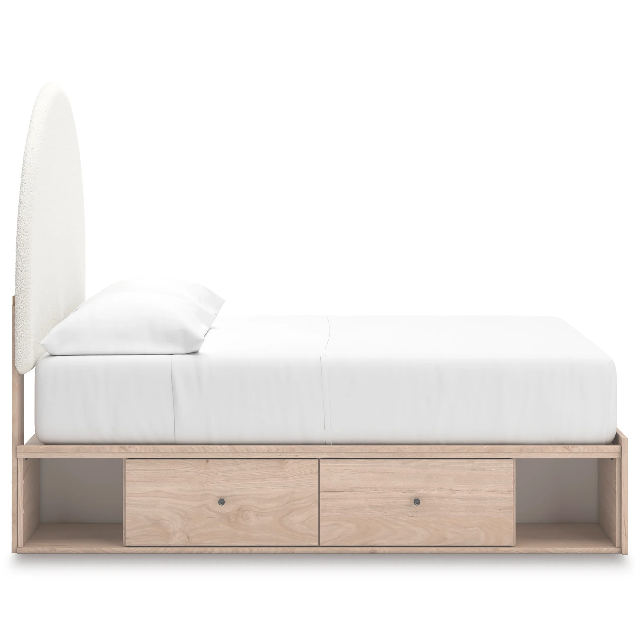 Shapella Upholstered Panel Bed with Storage - Image 14