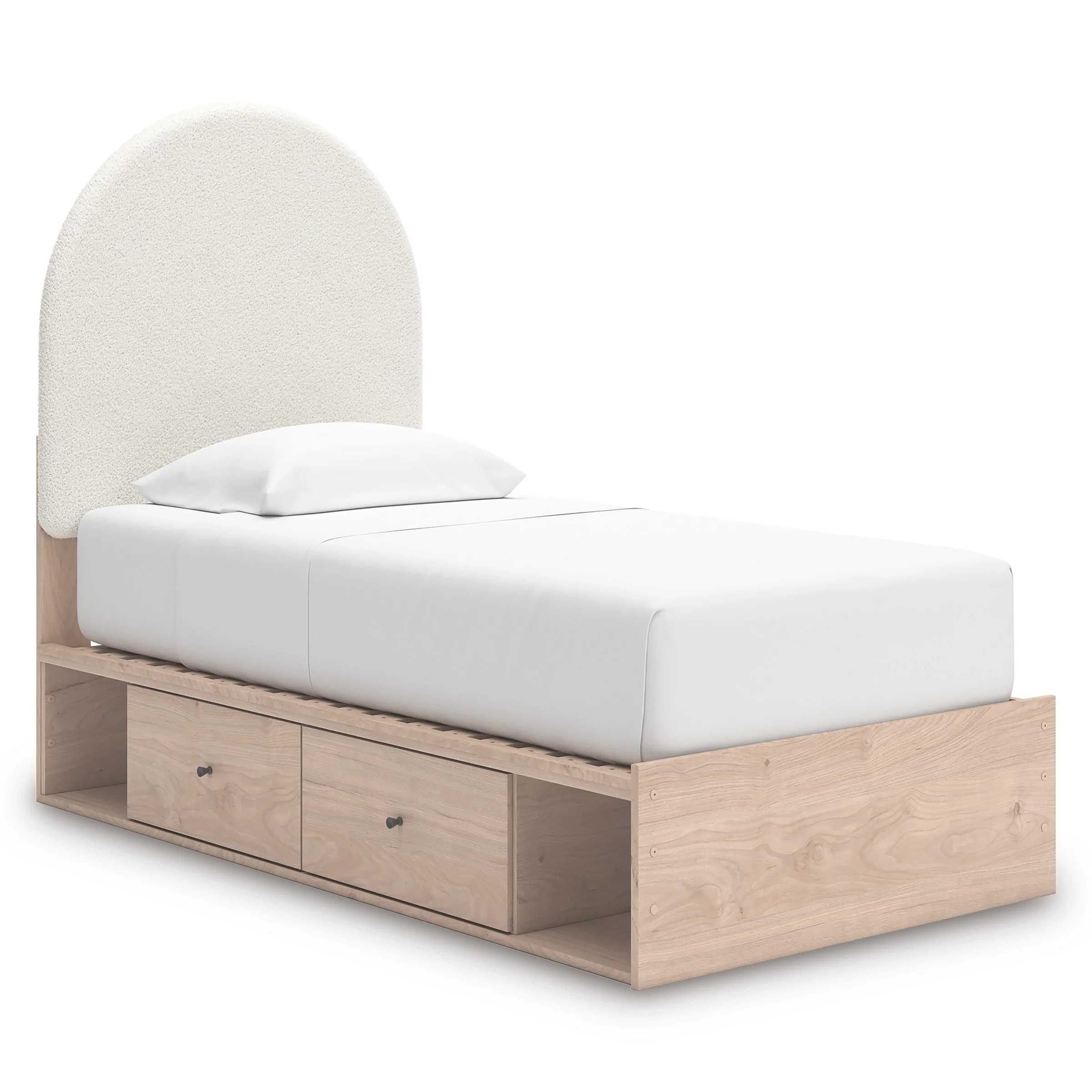 Shapella Upholstered Panel Bed with Storage - Image 3