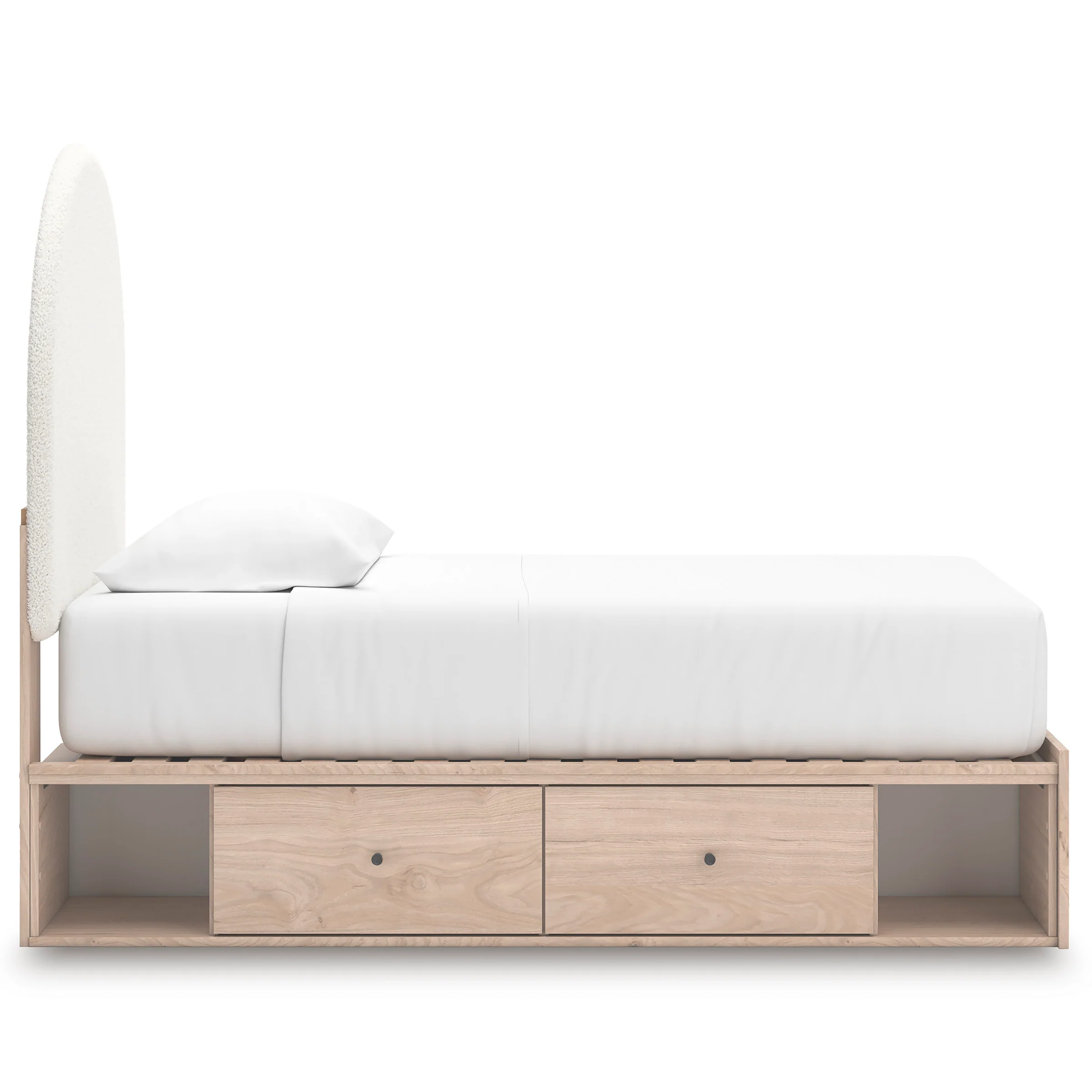 Shapella Upholstered Panel Bed with Storage - Image 7
