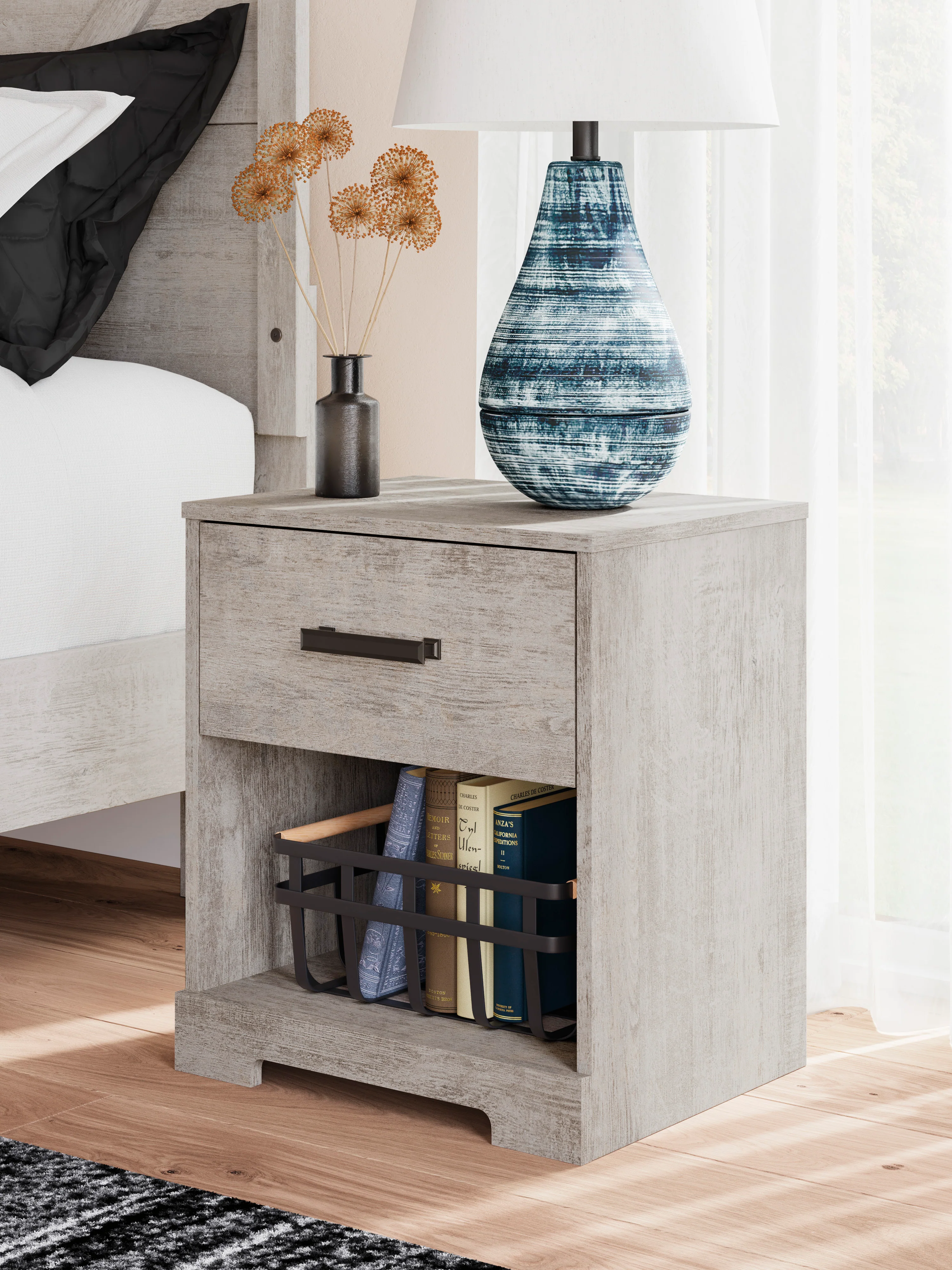 Shawburn Wide Nightstand - Image 7