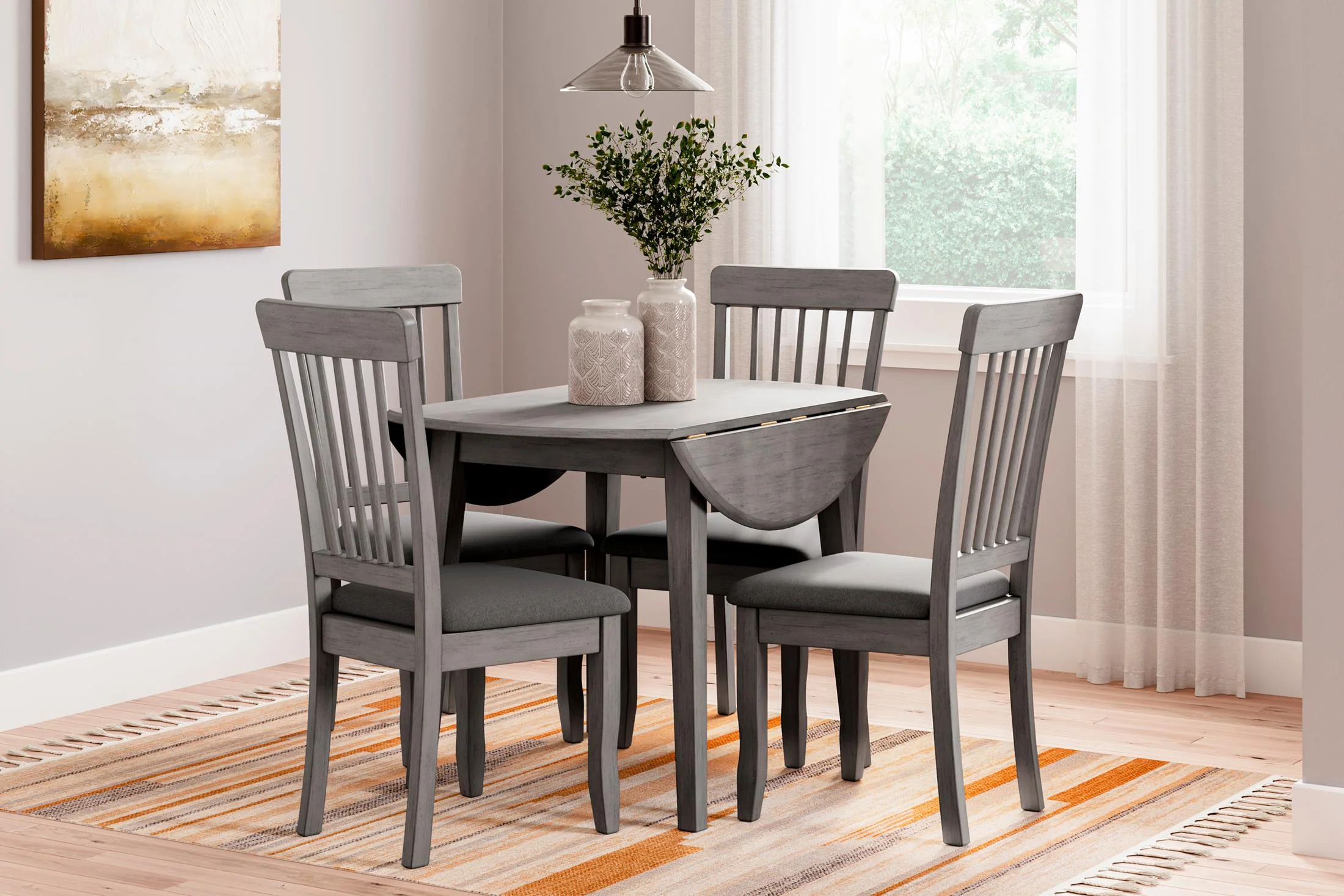 Shullden Drop Leaf Dining Table - Image 7