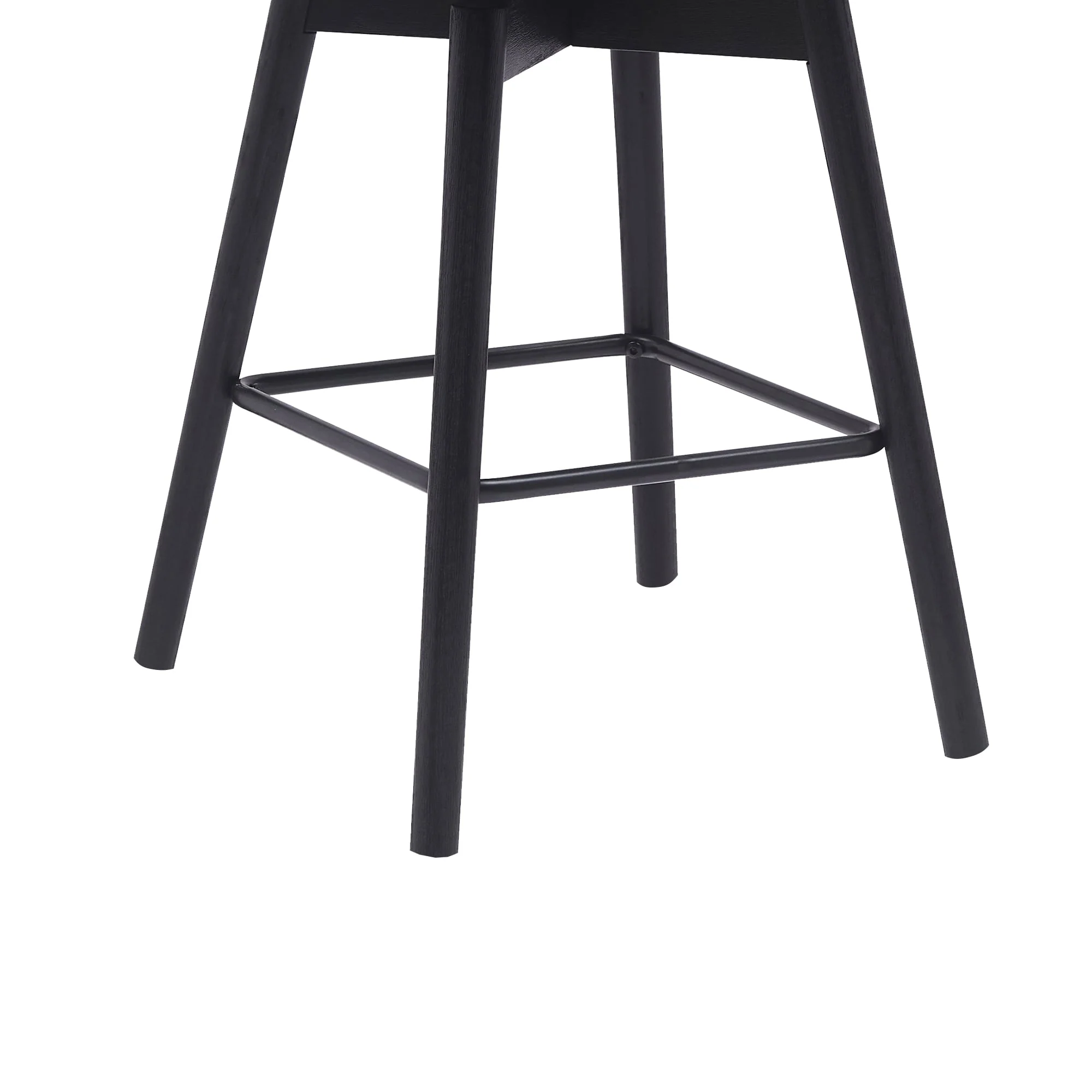 Sicily 26" Swivel Black Wood Counter Stool - Image 6