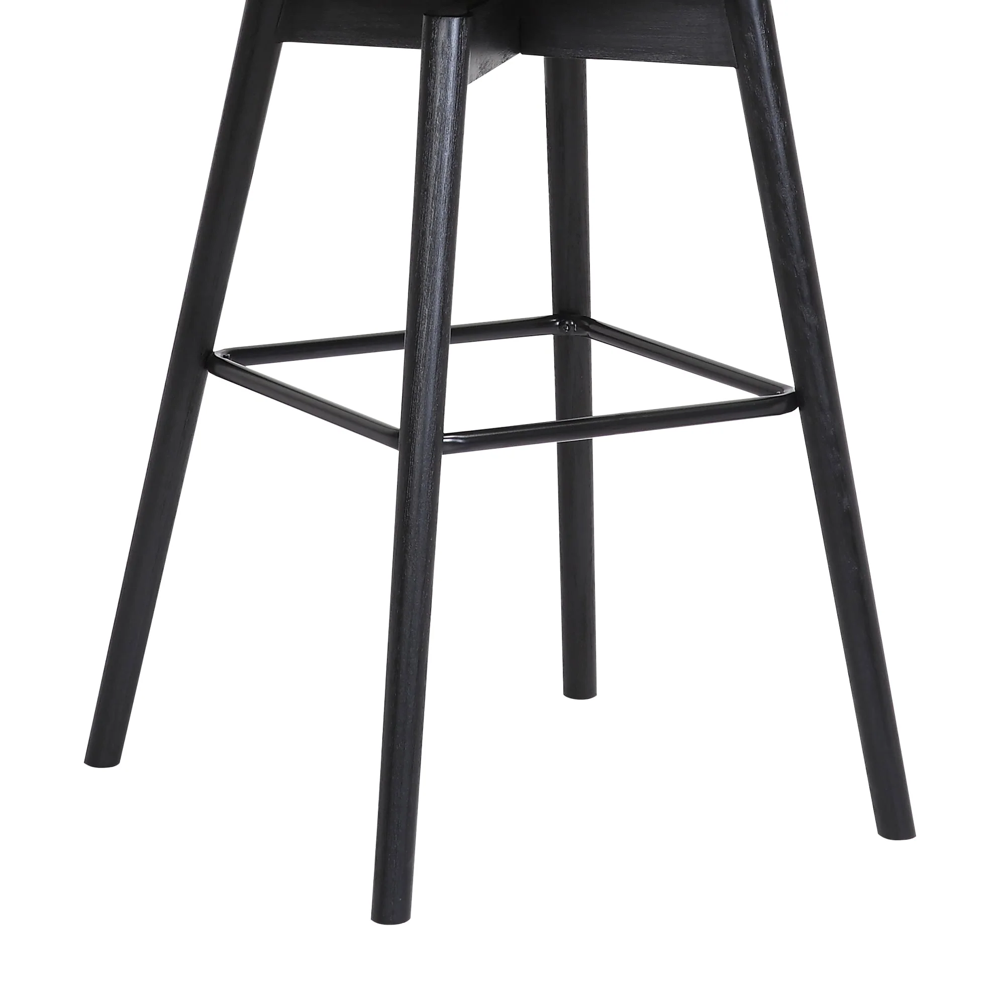 Sicily 26" Swivel Black Wood Counter Stool - Image 8