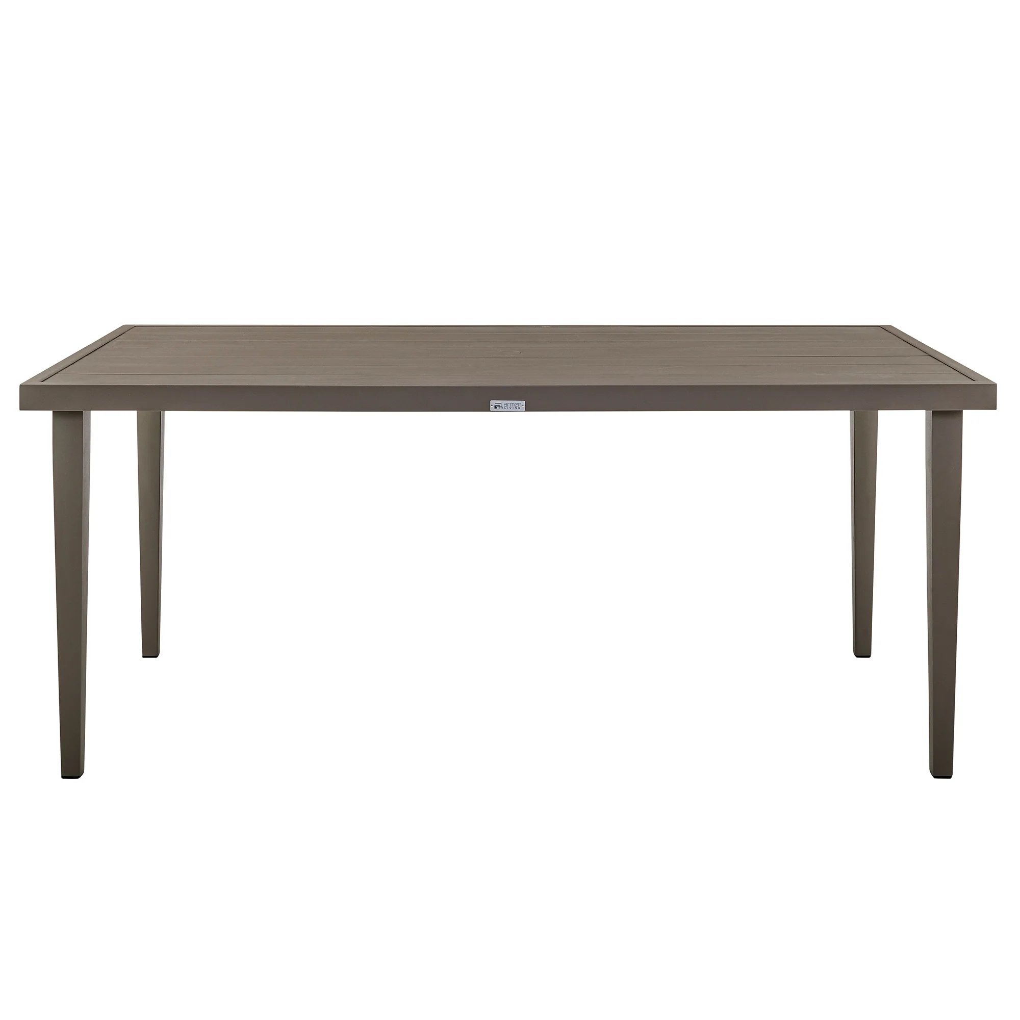 Silvana 5 Piece Gray Aluminum Outdoor Dining Set with Gray Fabric - Image 3