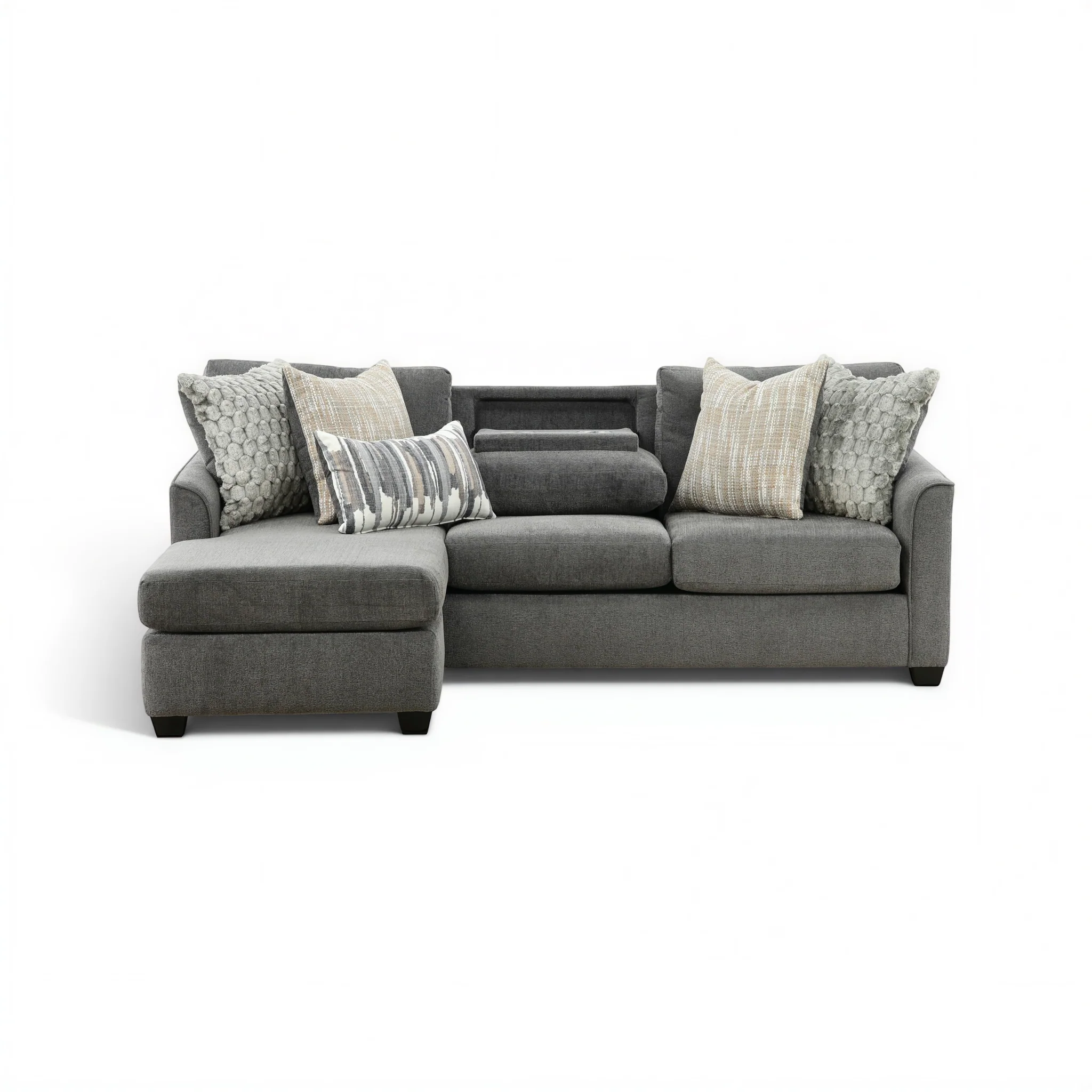 Forte Sofa Chaise with Drop-Down Table - Image 2