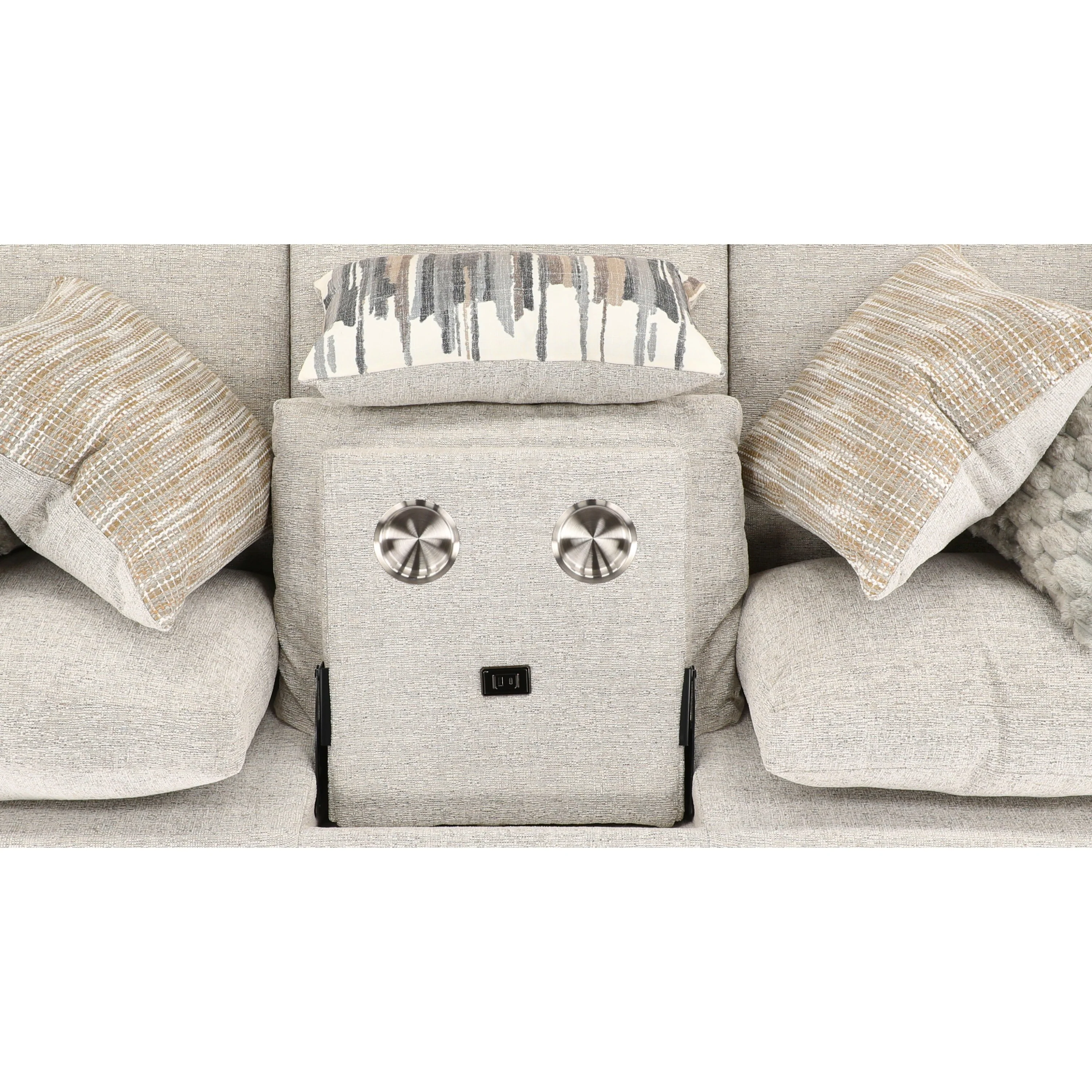 Forte Sofa Chaise with Drop-Down Table - Image 31
