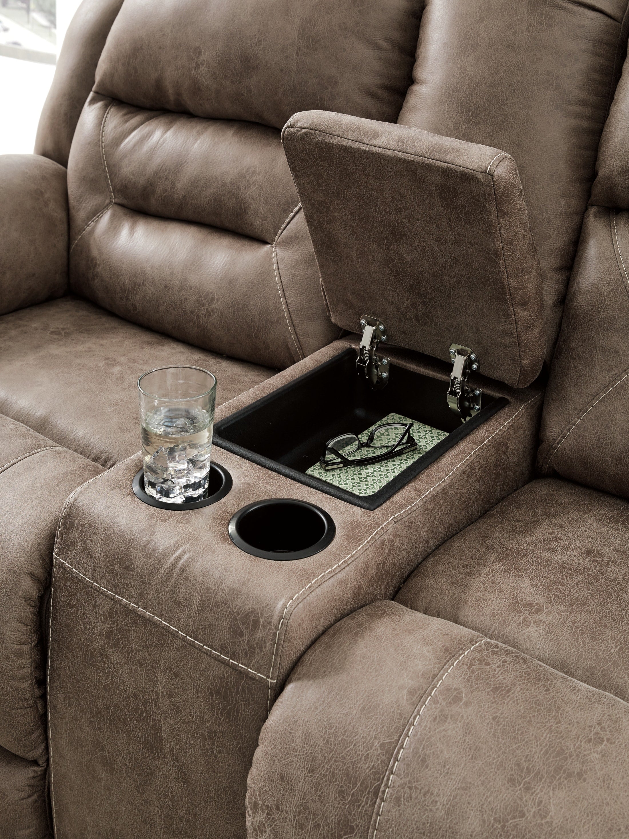 Stoneland Power Reclining Loveseat with Console - Image 4