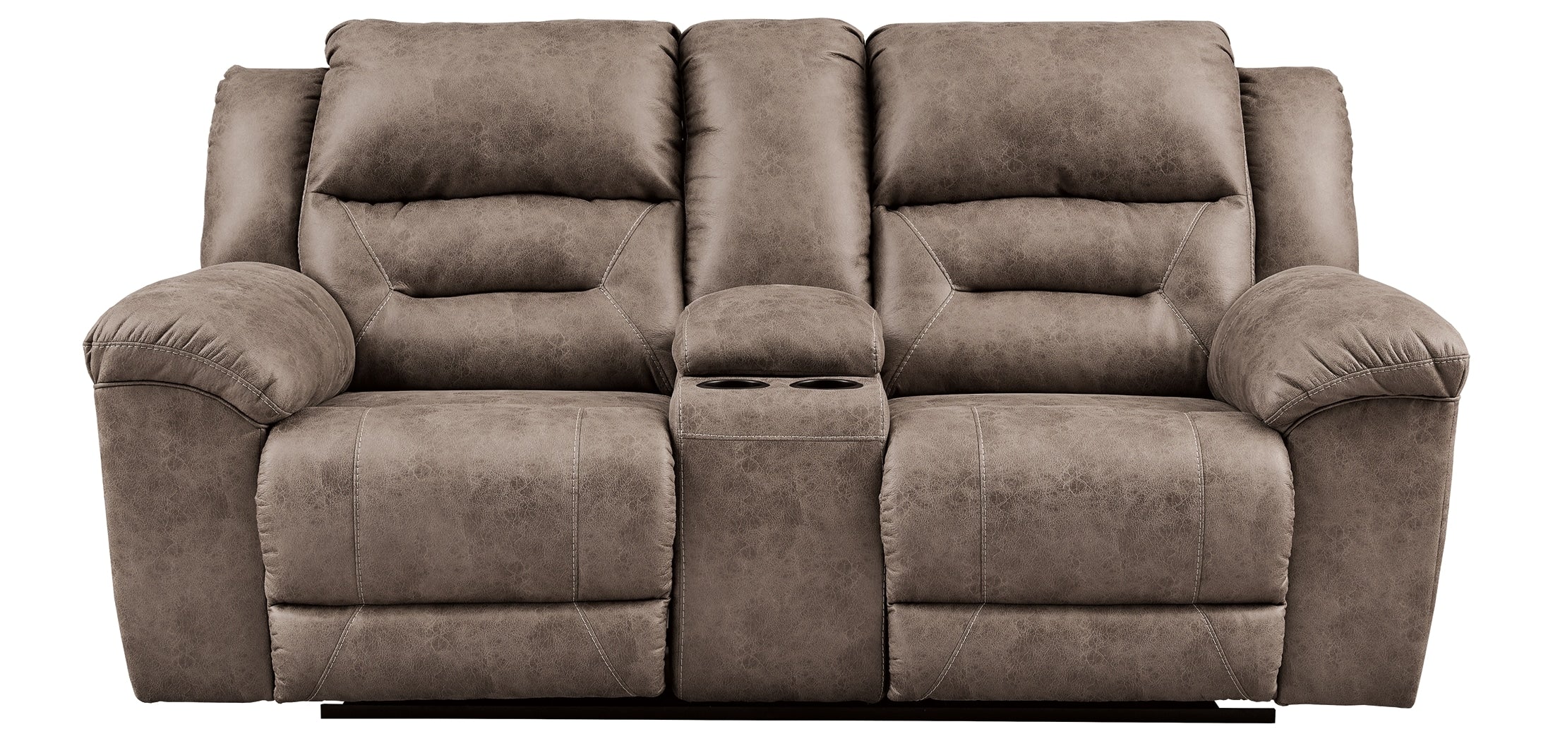 Stoneland Reclining Loveseat with Console - Image 6
