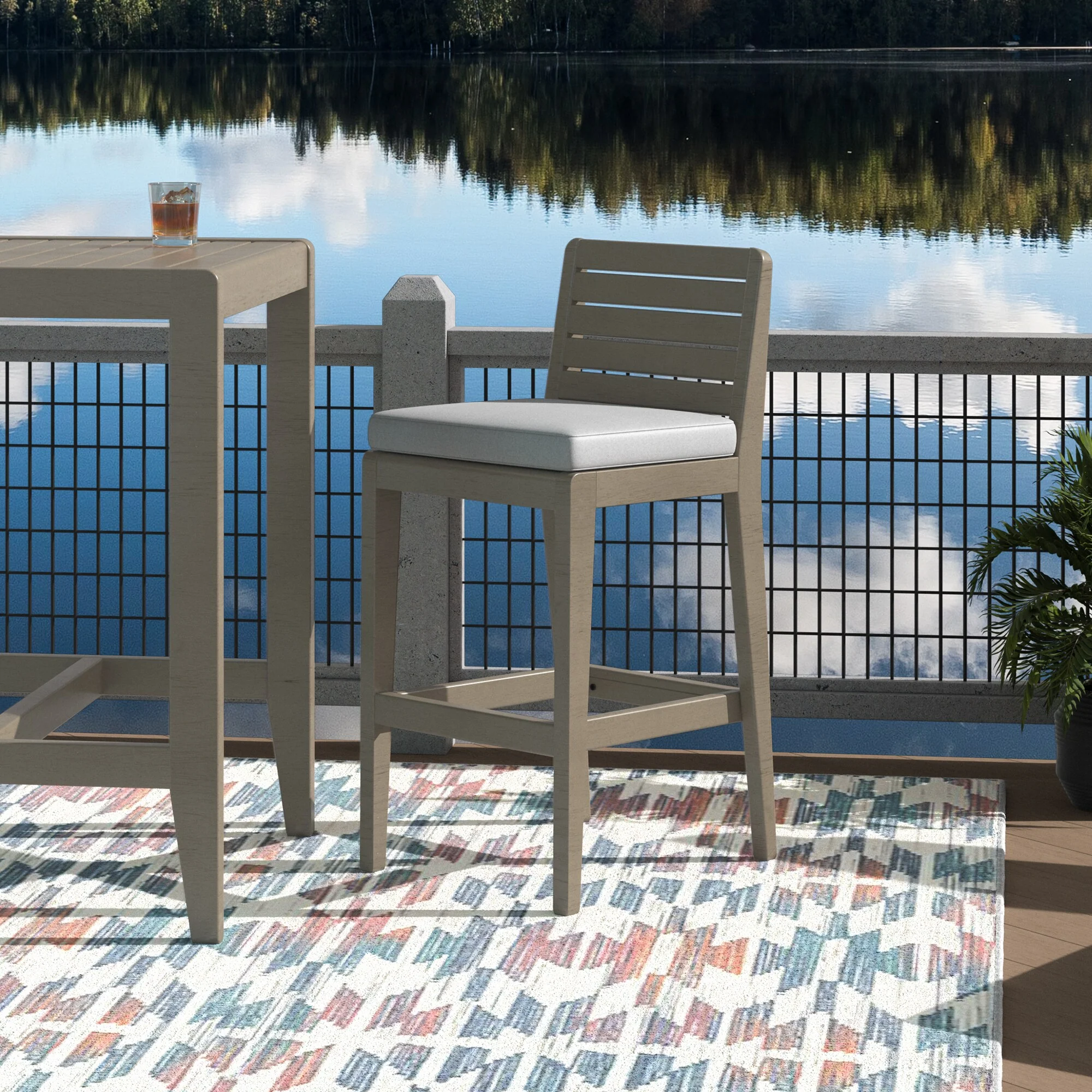 Sustain Outdoor Barstool - Image 2