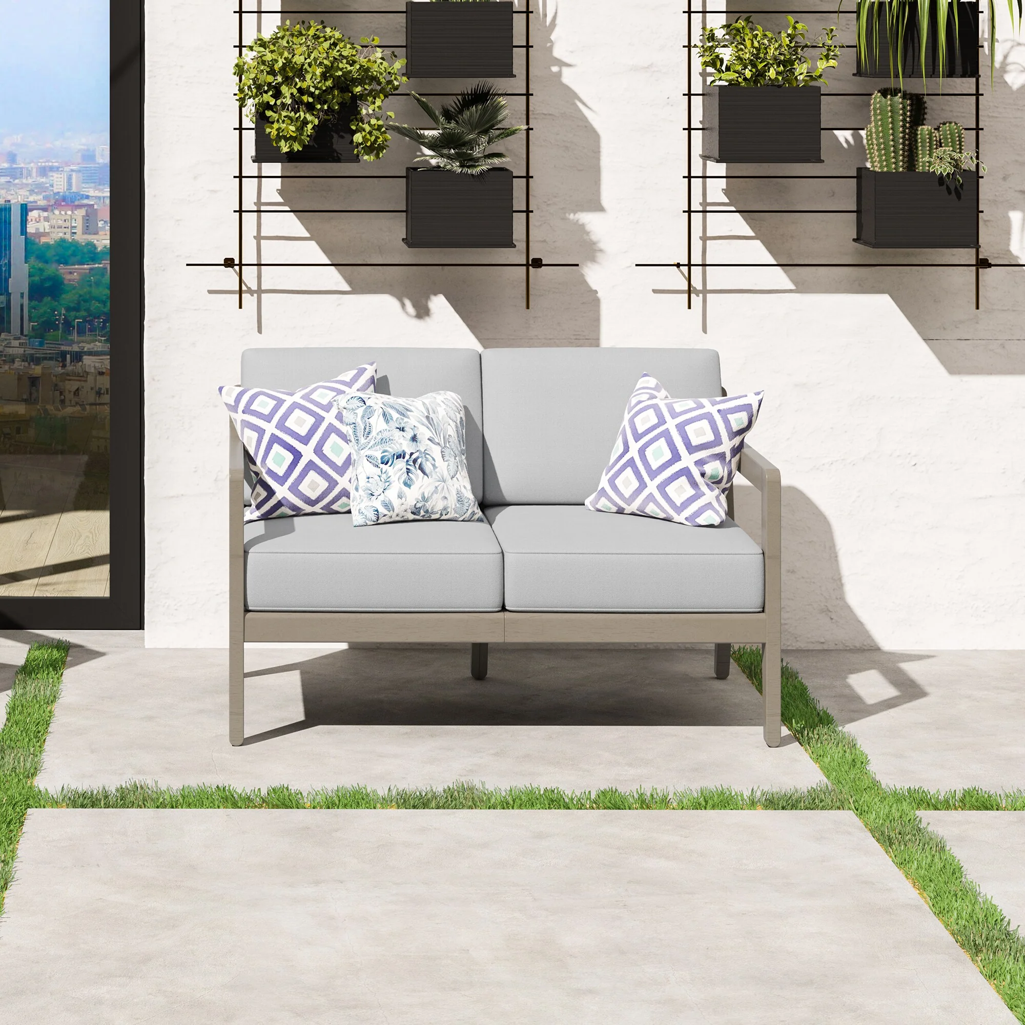 Sustain Outdoor Loveseat - Image 7